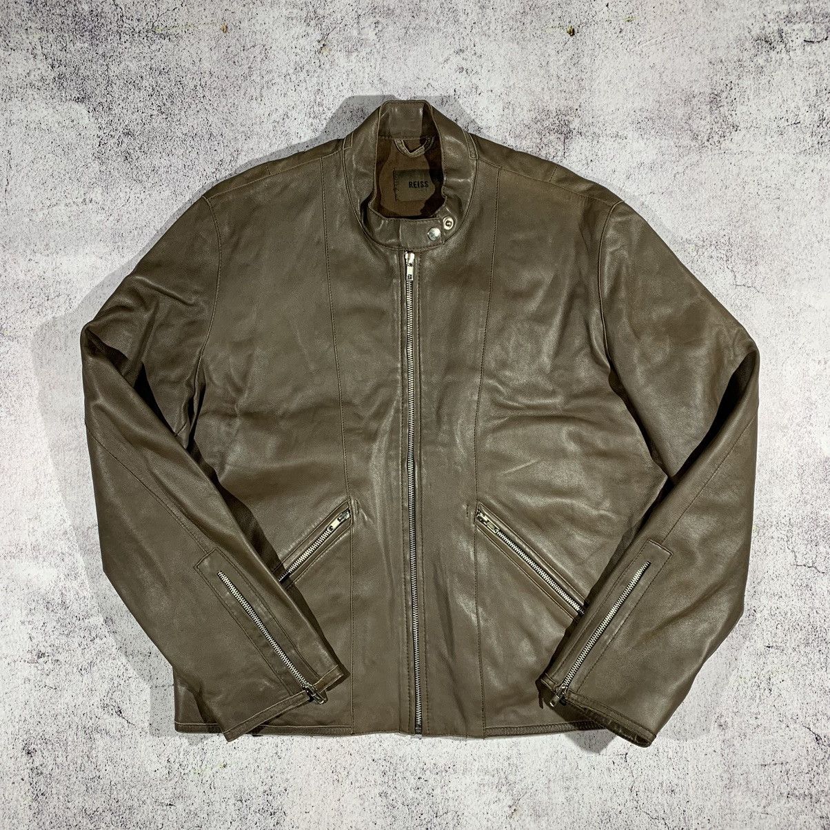 Genuine Leather × Reiss Reiss Biker Lether Jacket Size US L / EU 52-54 / 3 - 1 Thumbnail