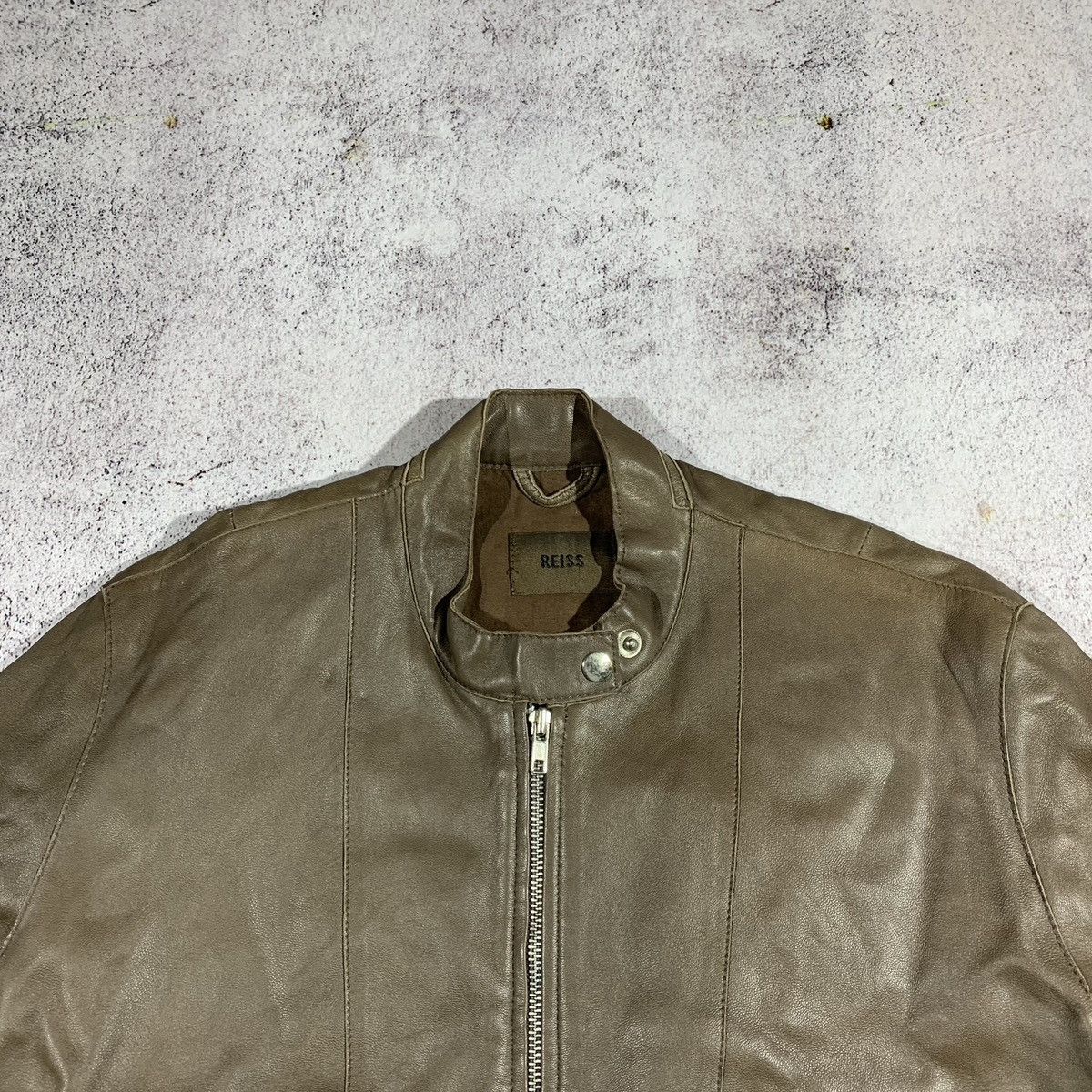 Genuine Leather × Reiss Reiss Biker Lether Jacket Size US L / EU 52-54 / 3 - 6 Thumbnail