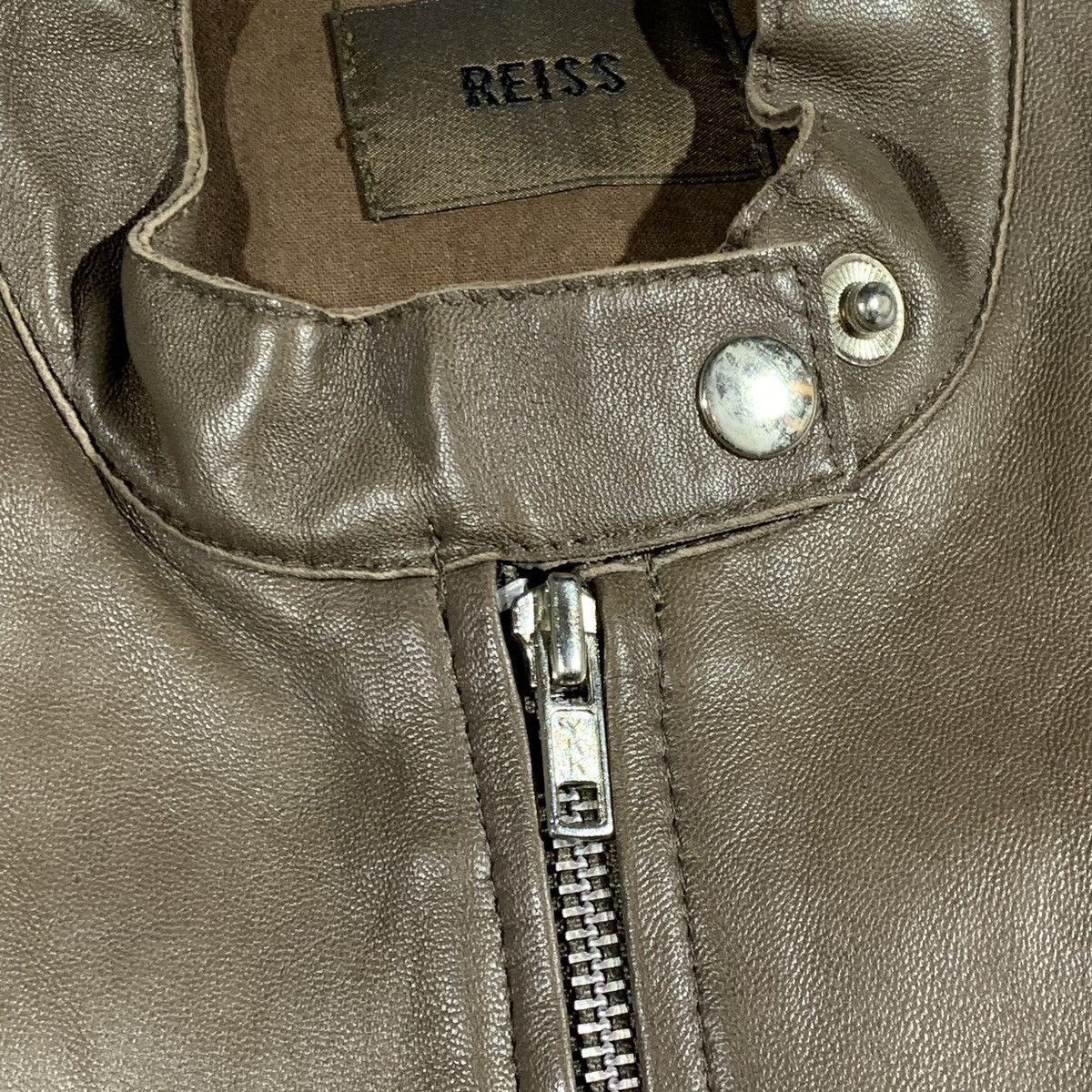 Genuine Leather × Reiss Reiss Biker Lether Jacket Size US L / EU 52-54 / 3 - 7 Thumbnail