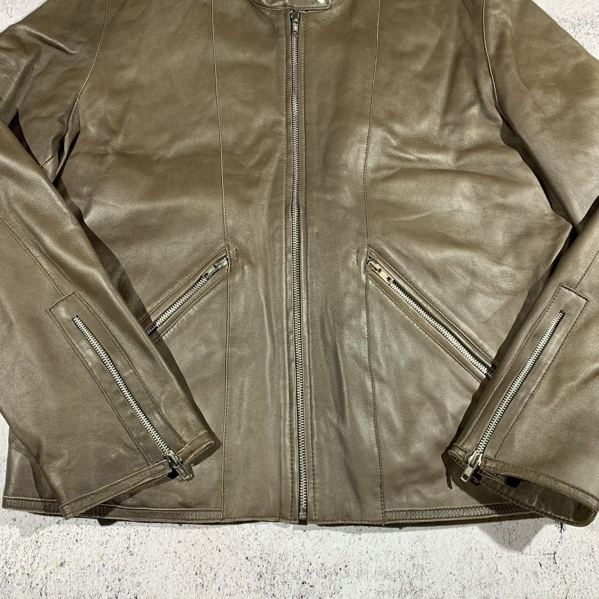 Genuine Leather × Reiss Reiss Biker Lether Jacket Size US L / EU 52-54 / 3 - 2 Thumbnail