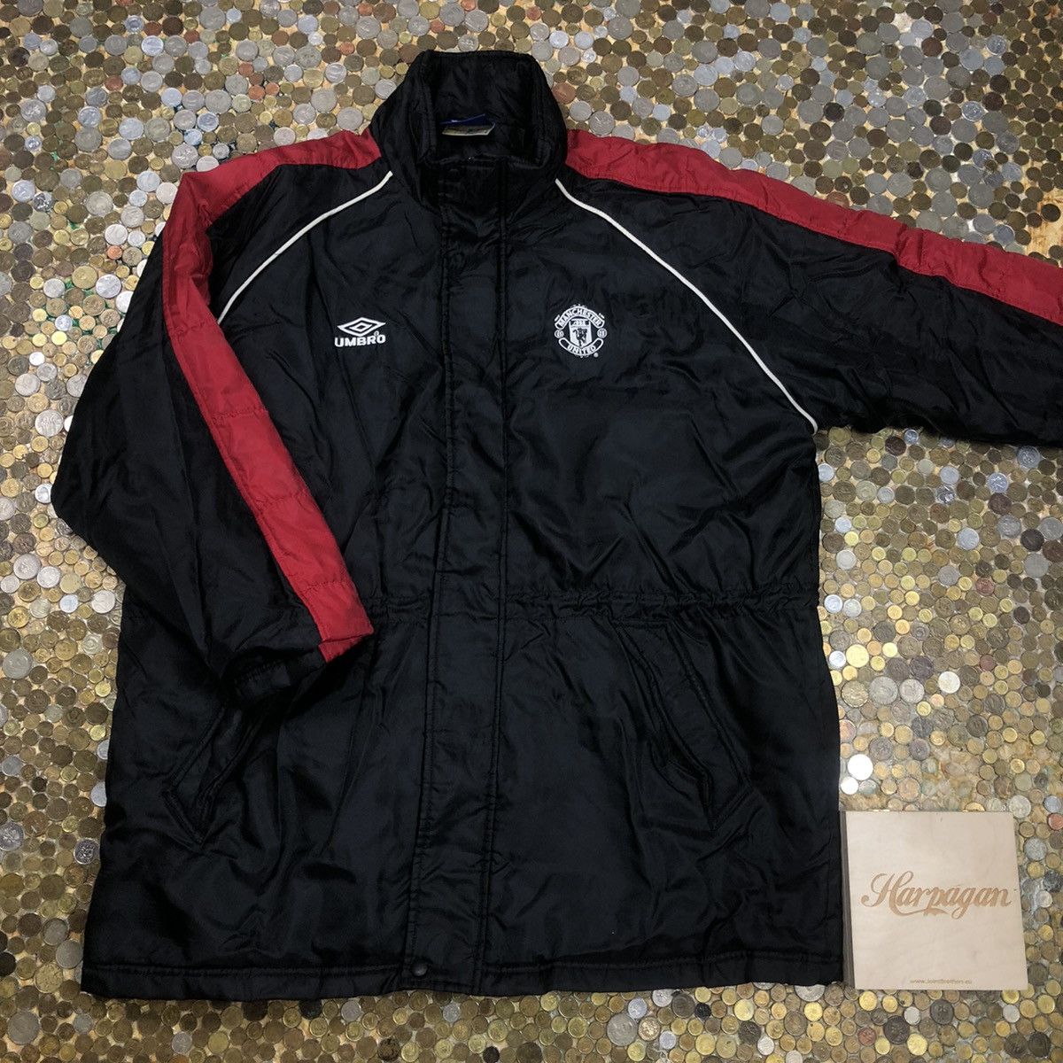 Umbro Manchester United football vintage 90s puffer jacket