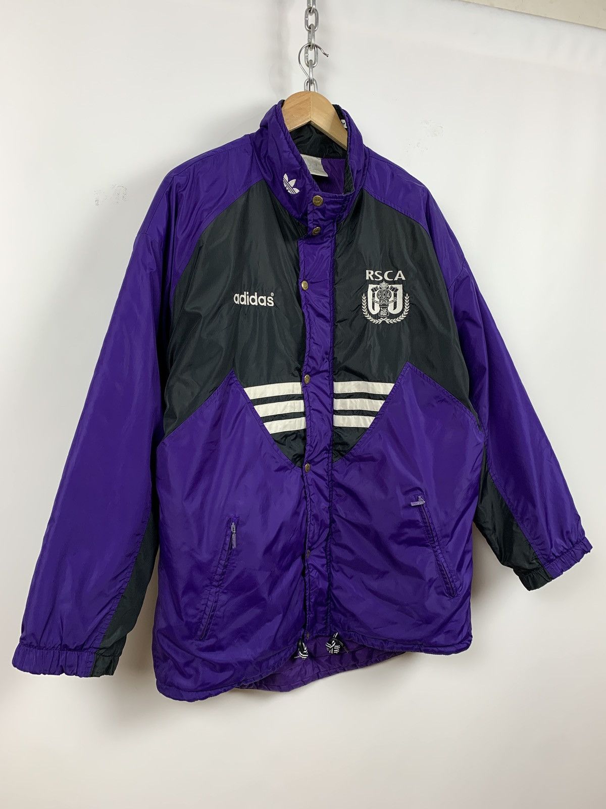 Adidas Vintage 1994-95 Adidas RSC Anderlecht Coat Jacket Size US M / EU 48-50 / 2 - 8 Thumbnail