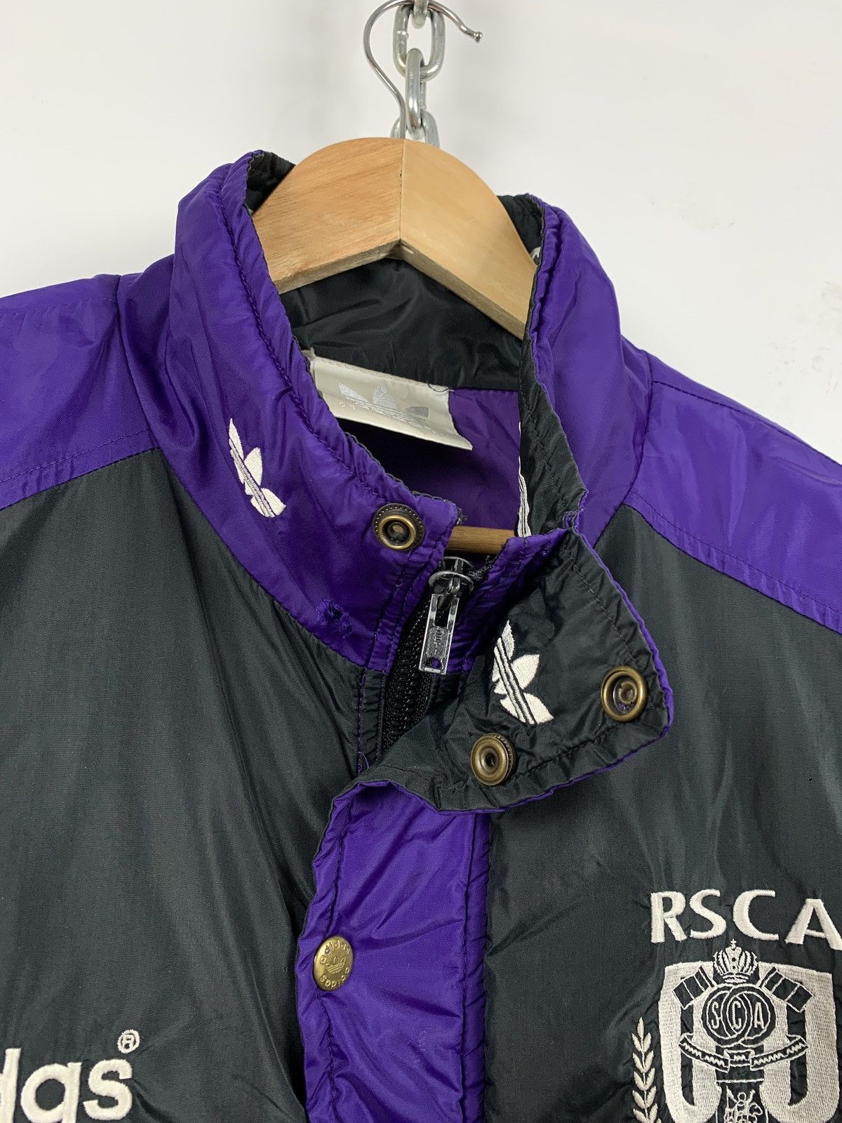 Adidas Vintage 1994-95 Adidas RSC Anderlecht Coat Jacket Size US M / EU 48-50 / 2 - 10 Thumbnail