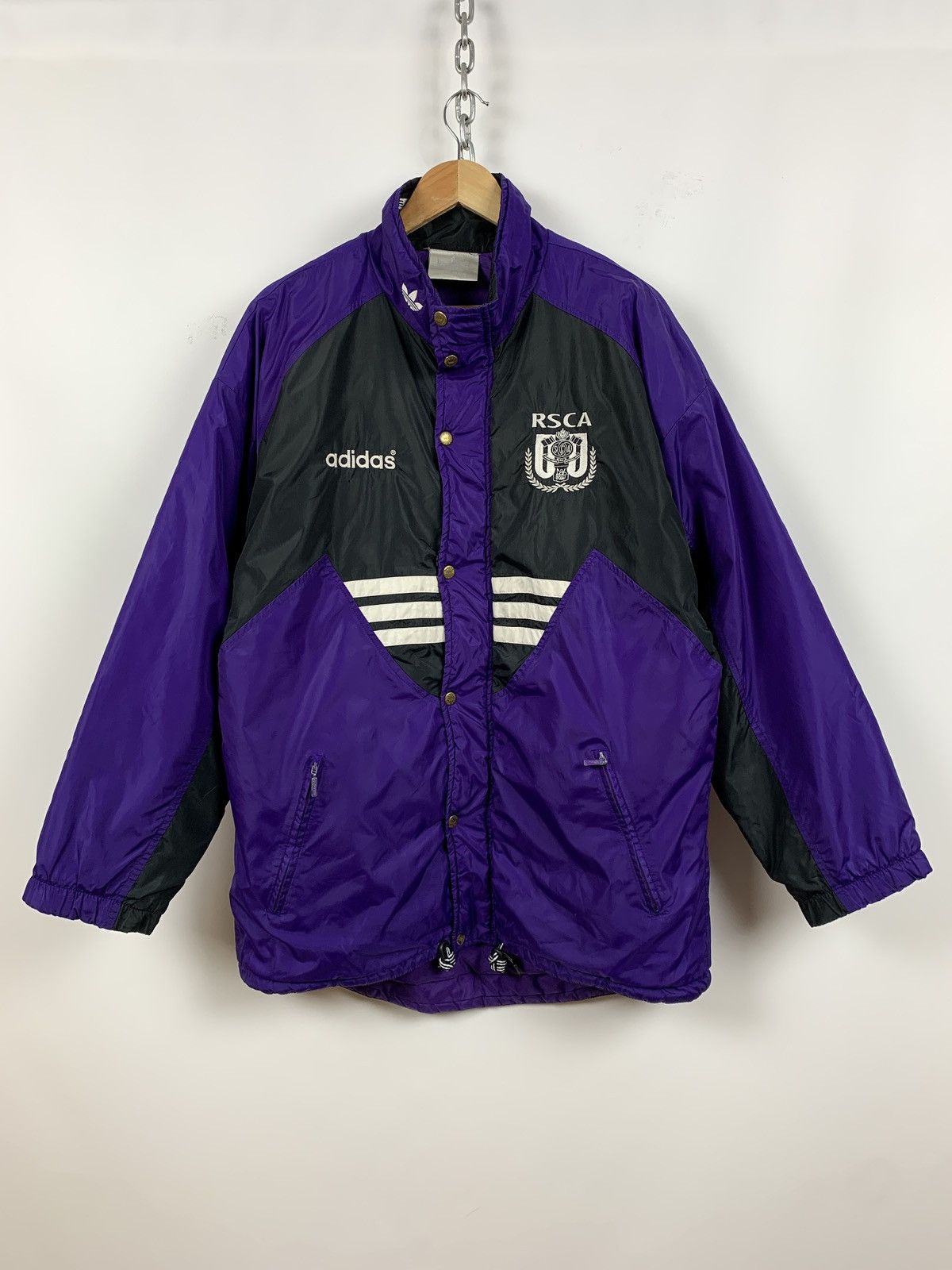 Adidas Vintage 1994-95 Adidas RSC Anderlecht Coat Jacket Size US M / EU 48-50 / 2 - 1 Thumbnail