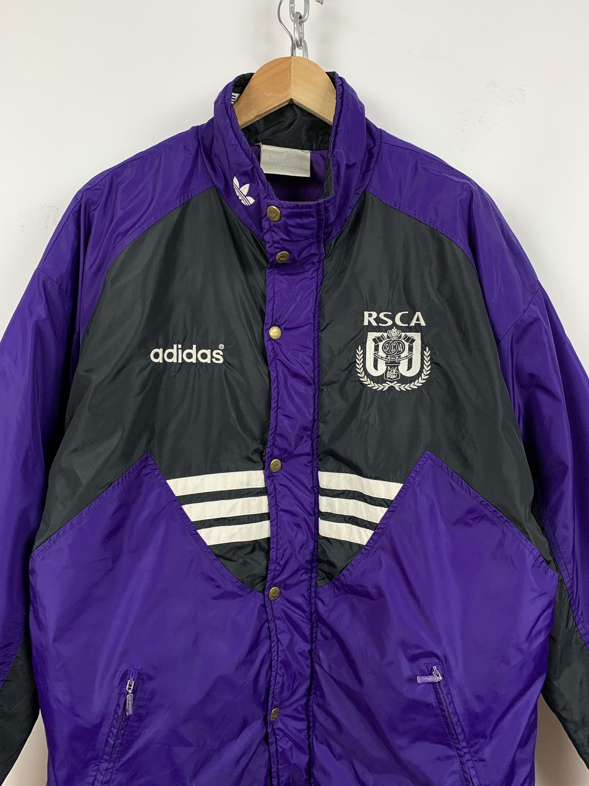 Adidas Vintage 1994-95 Adidas RSC Anderlecht Coat Jacket Size US M / EU 48-50 / 2 - 4 Thumbnail