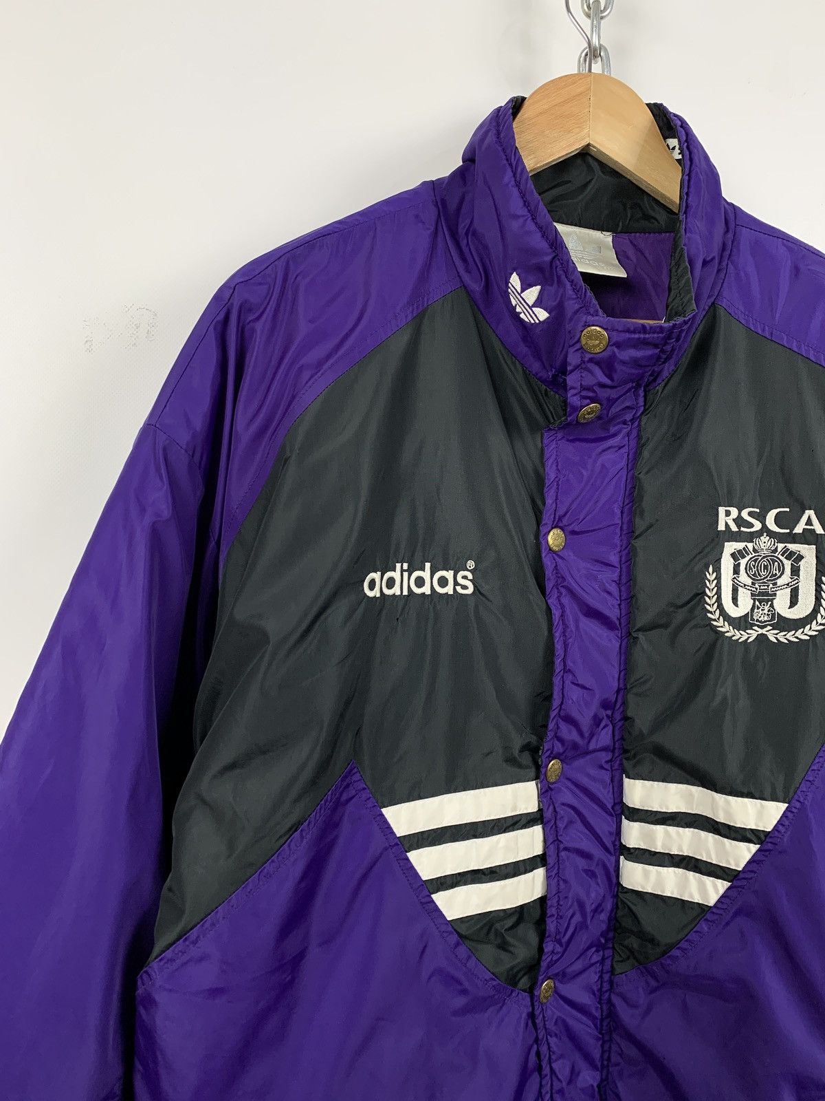 Adidas Vintage 1994-95 Adidas RSC Anderlecht Coat Jacket Size US M / EU 48-50 / 2 - 5 Thumbnail