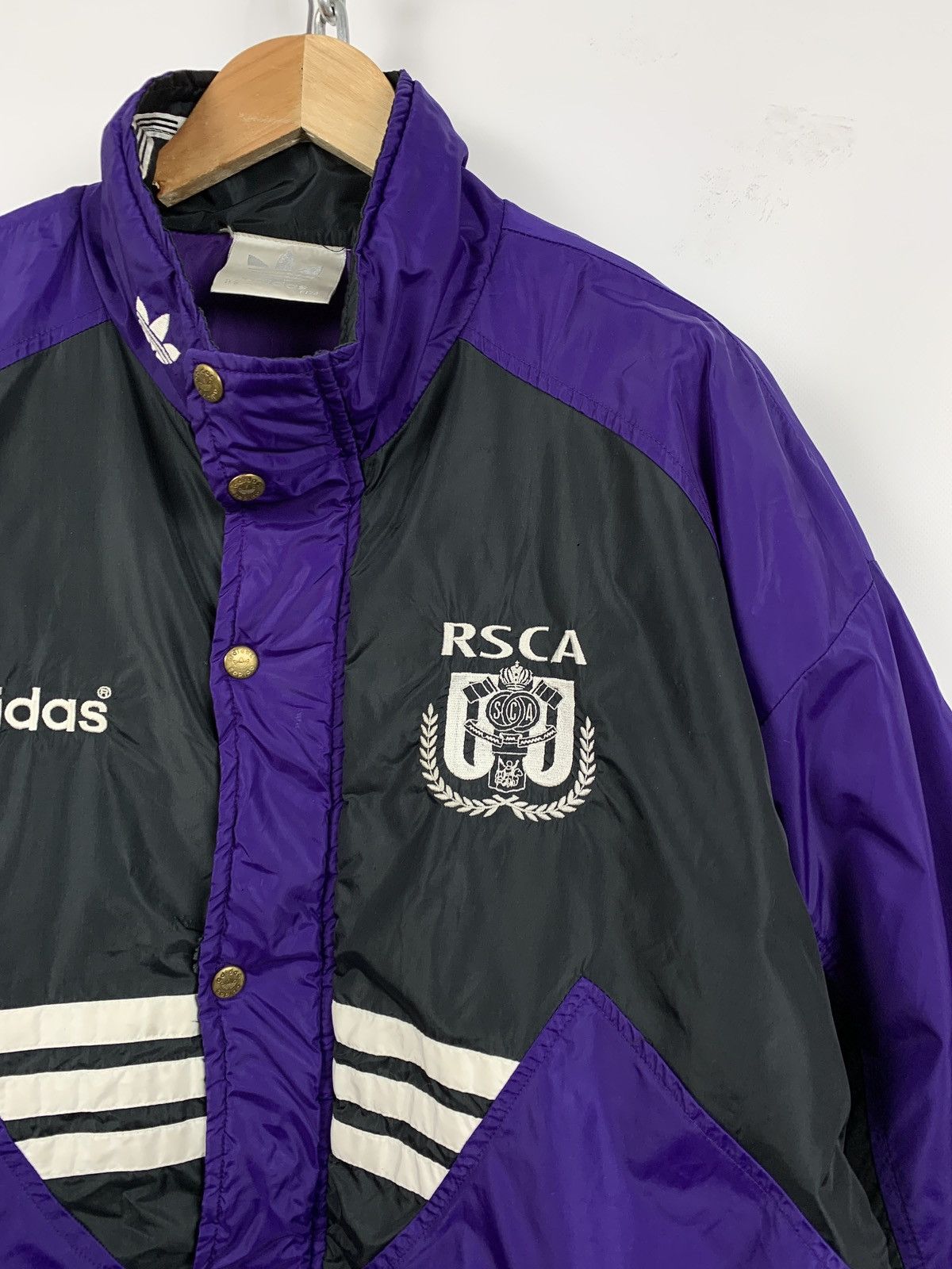 Adidas Vintage 1994-95 Adidas RSC Anderlecht Coat Jacket Size US M / EU 48-50 / 2 - 6 Thumbnail