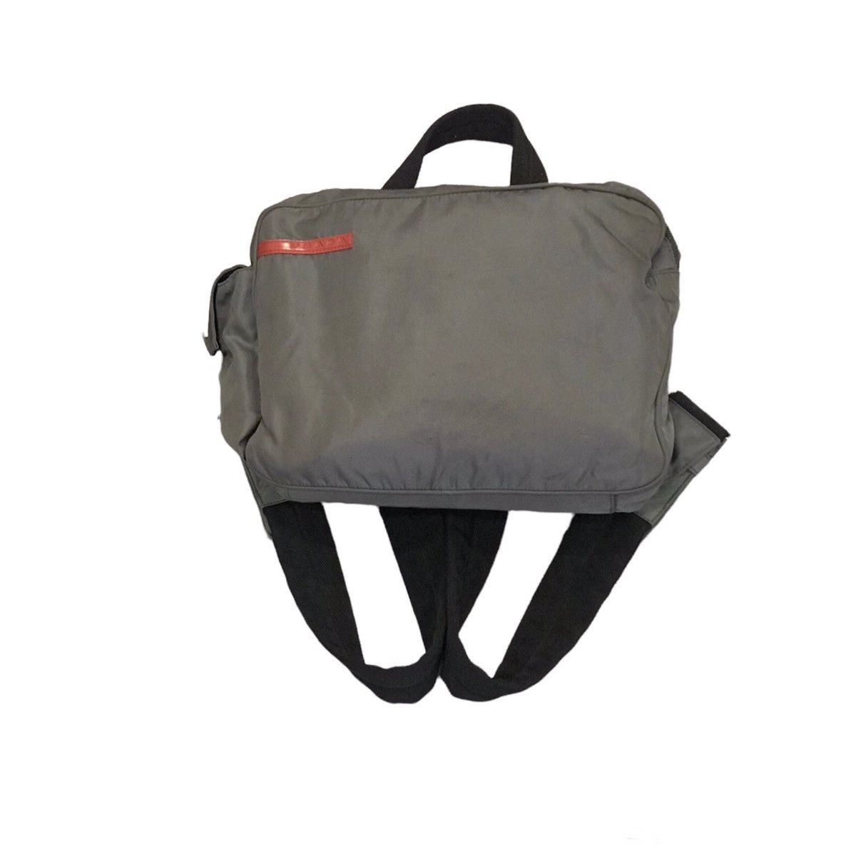 image of Prada Ss99 Parachute Backpack in Green, Men's