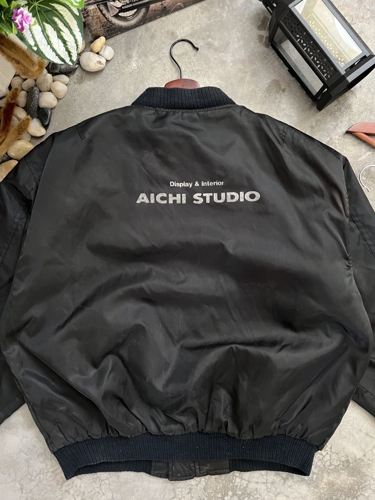 Vintage Vintage 🏴‍☠️🖤 Aichi Studio Black Bomber Jacket Size US M / EU 48-50 / 2 - 6 Thumbnail