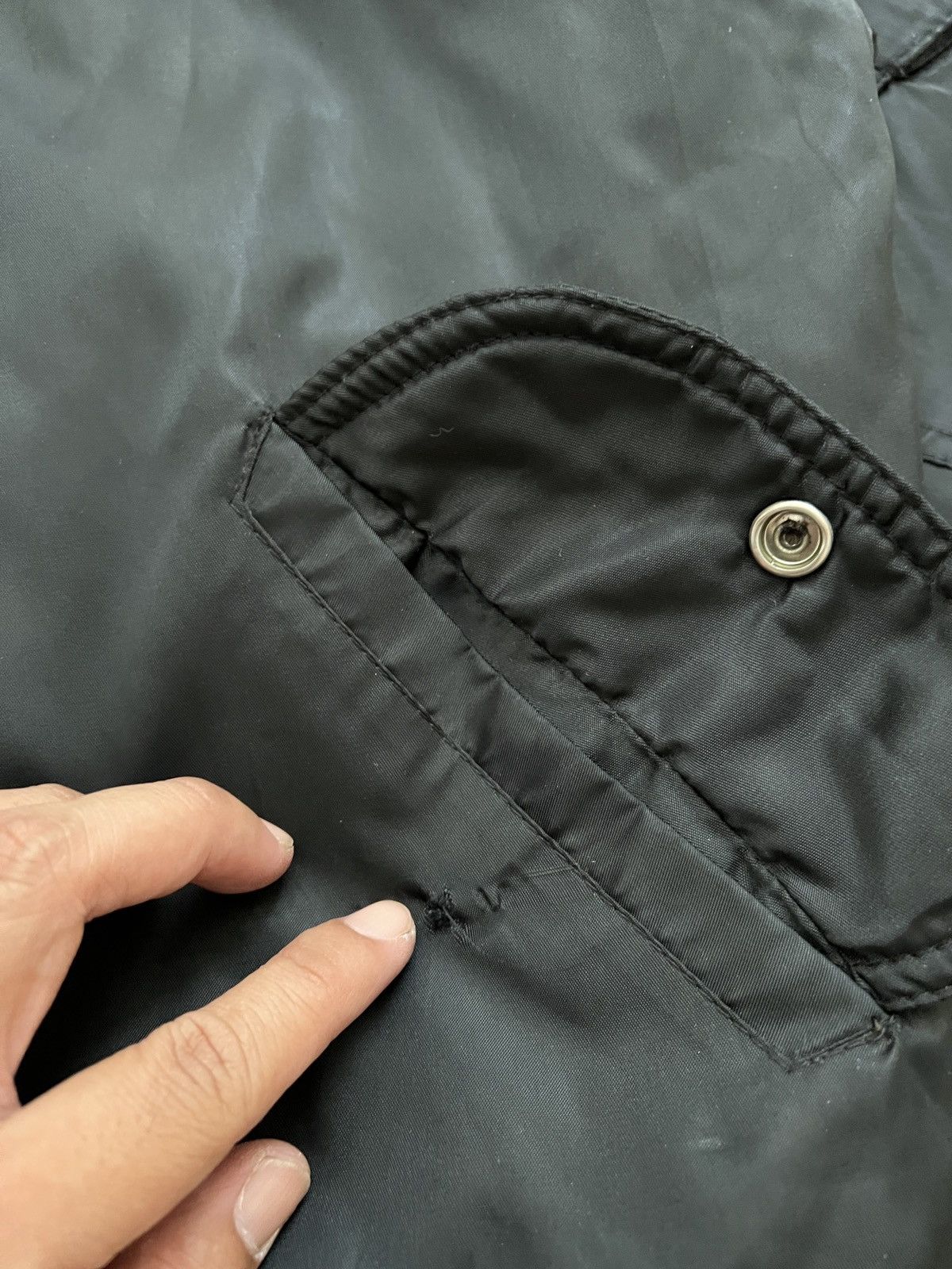 Vintage Vintage 🏴‍☠️🖤 Aichi Studio Black Bomber Jacket Size US M / EU 48-50 / 2 - 17 Thumbnail