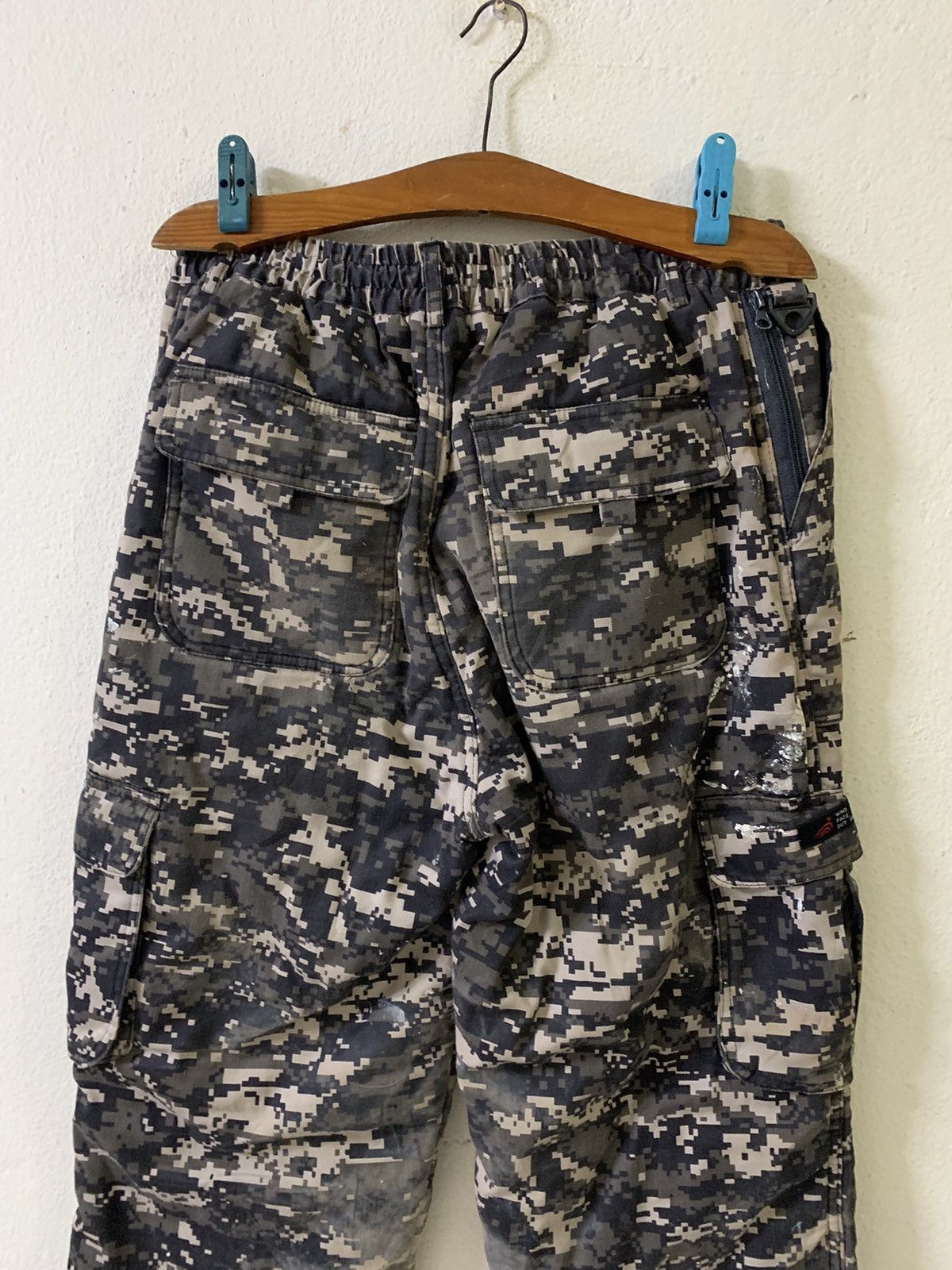 Other Camo Paint Splatter Multipocket Tactical Army Pants Size US 31 - 7 Thumbnail