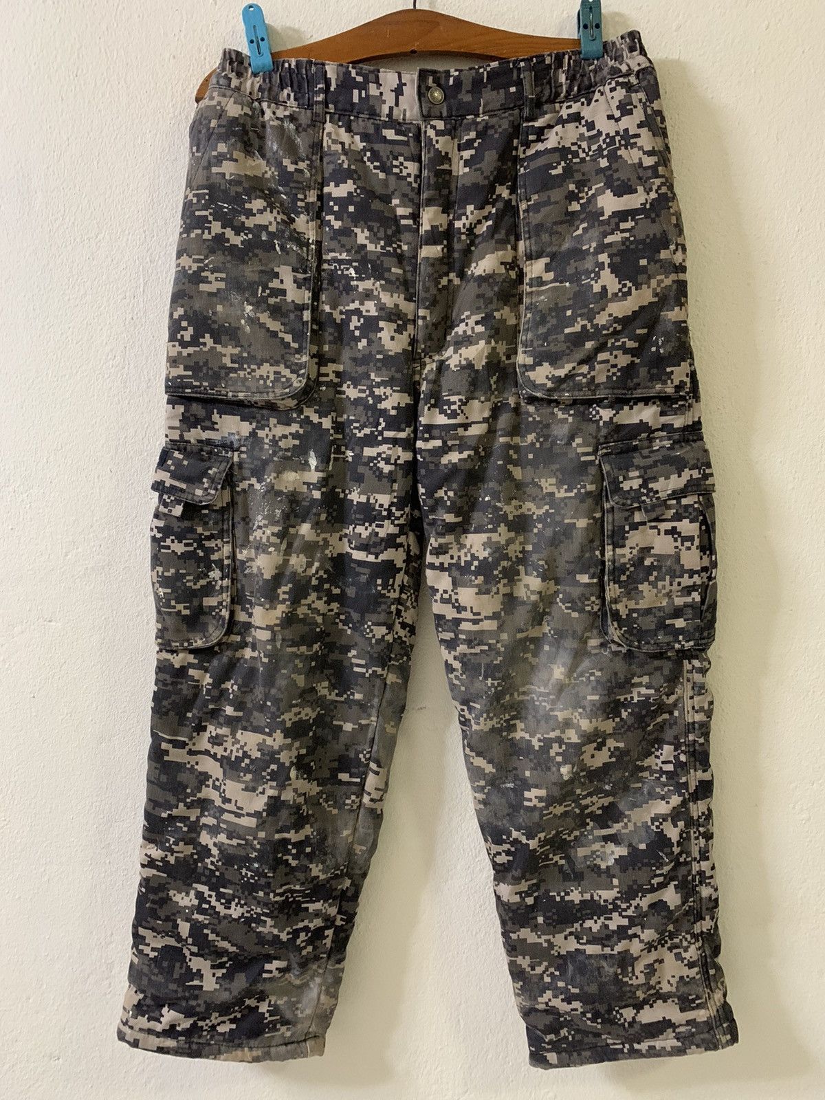 Other Camo Paint Splatter Multipocket Tactical Army Pants Size US 31 - 1 Thumbnail