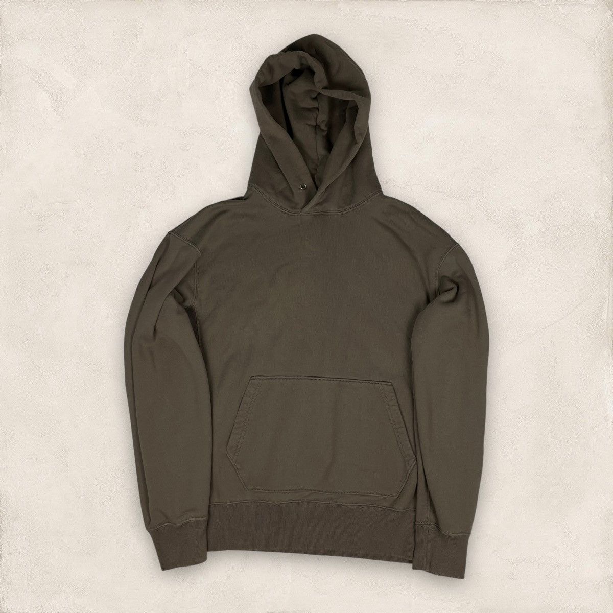Uniqlo Uniqlo Khaki Hoodie Sweatshirt Size M Color Khaki Boxy Fit Size US M / EU 48-50 / 2 - 1 Thumbnail