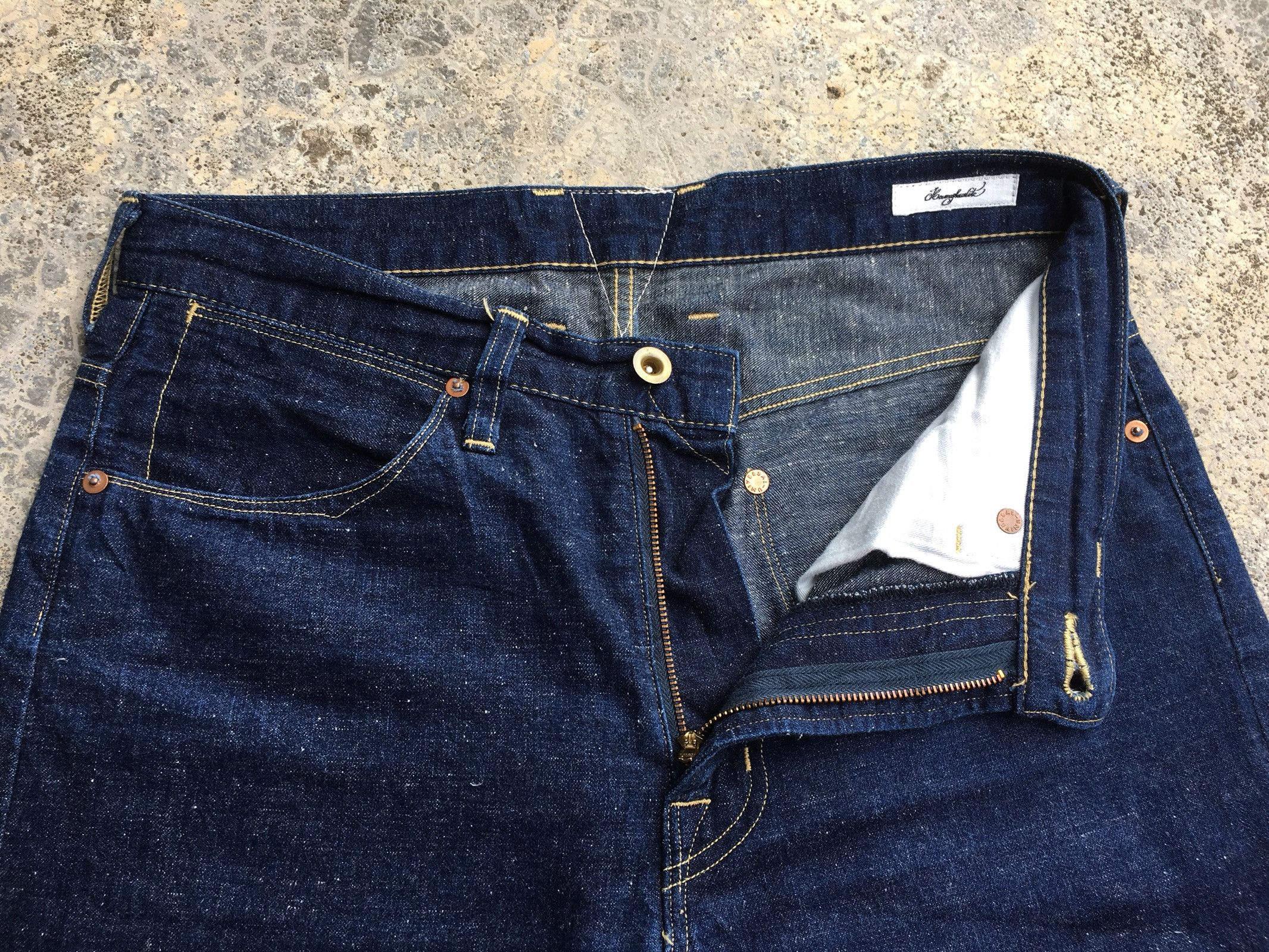 Japanese Brand Hermaphrodite Denim Selvedge Jeans Size US 32 / EU 48 - 4 Thumbnail