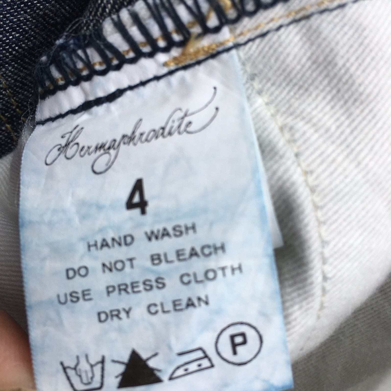 Japanese Brand Hermaphrodite Denim Selvedge Jeans Size US 32 / EU 48 - 7 Thumbnail