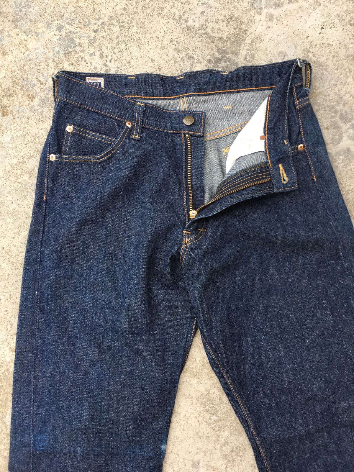 Johnbull Vintage Sewing Chop Selvedge denim jeans Size US 31 - 5 Thumbnail