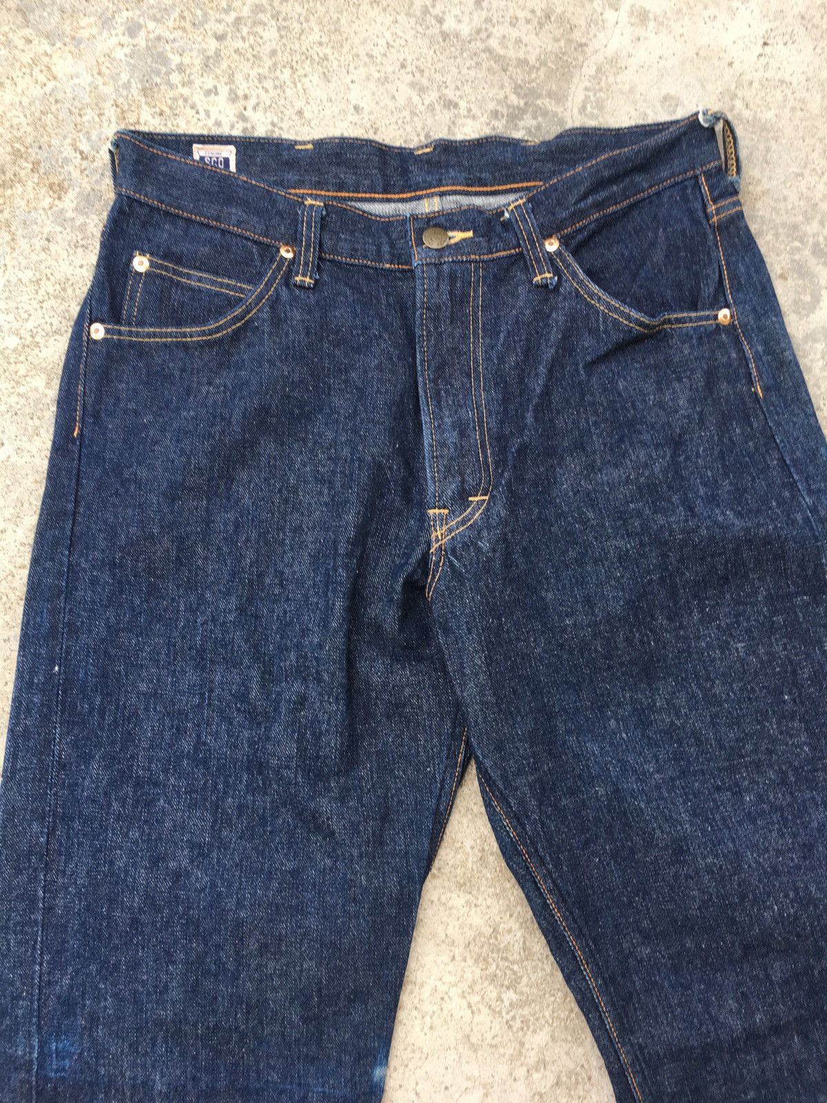 Johnbull Vintage Sewing Chop Selvedge denim jeans Size US 31 - 3 Thumbnail