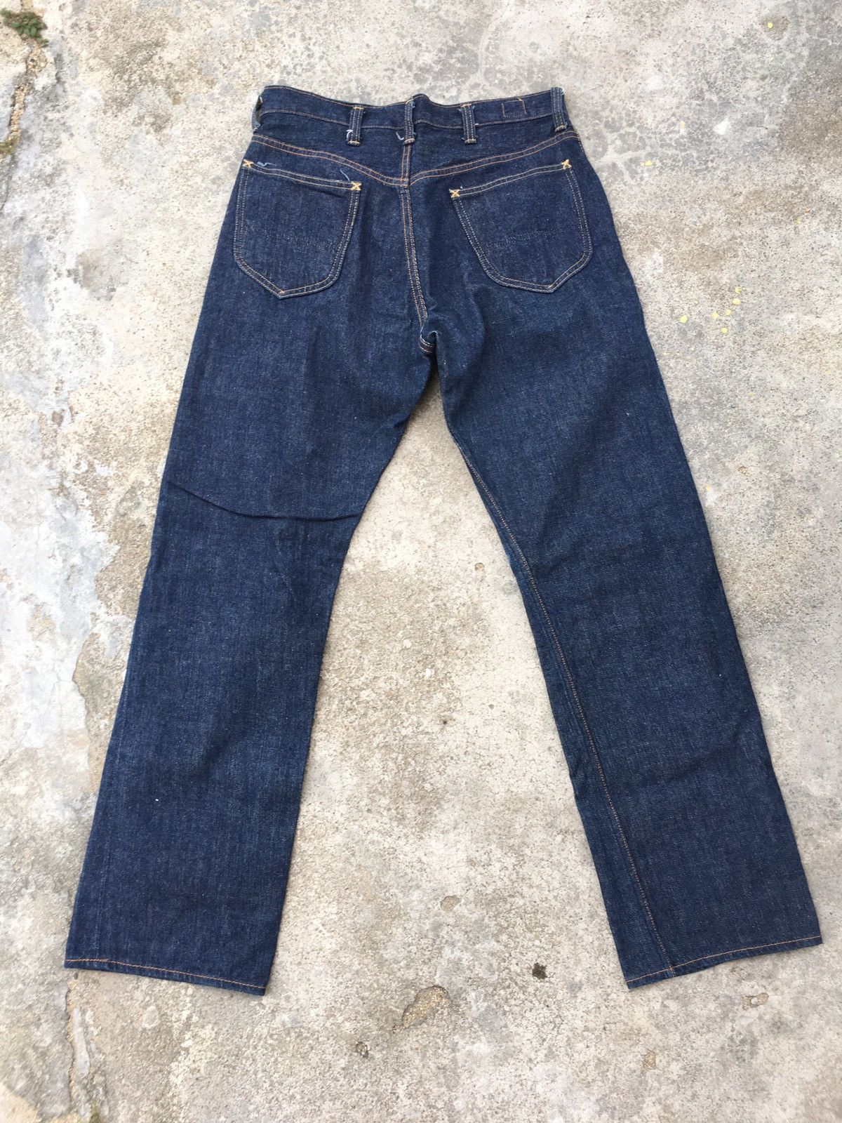 Johnbull Vintage Sewing Chop Selvedge denim jeans Size US 31 - 2 Thumbnail
