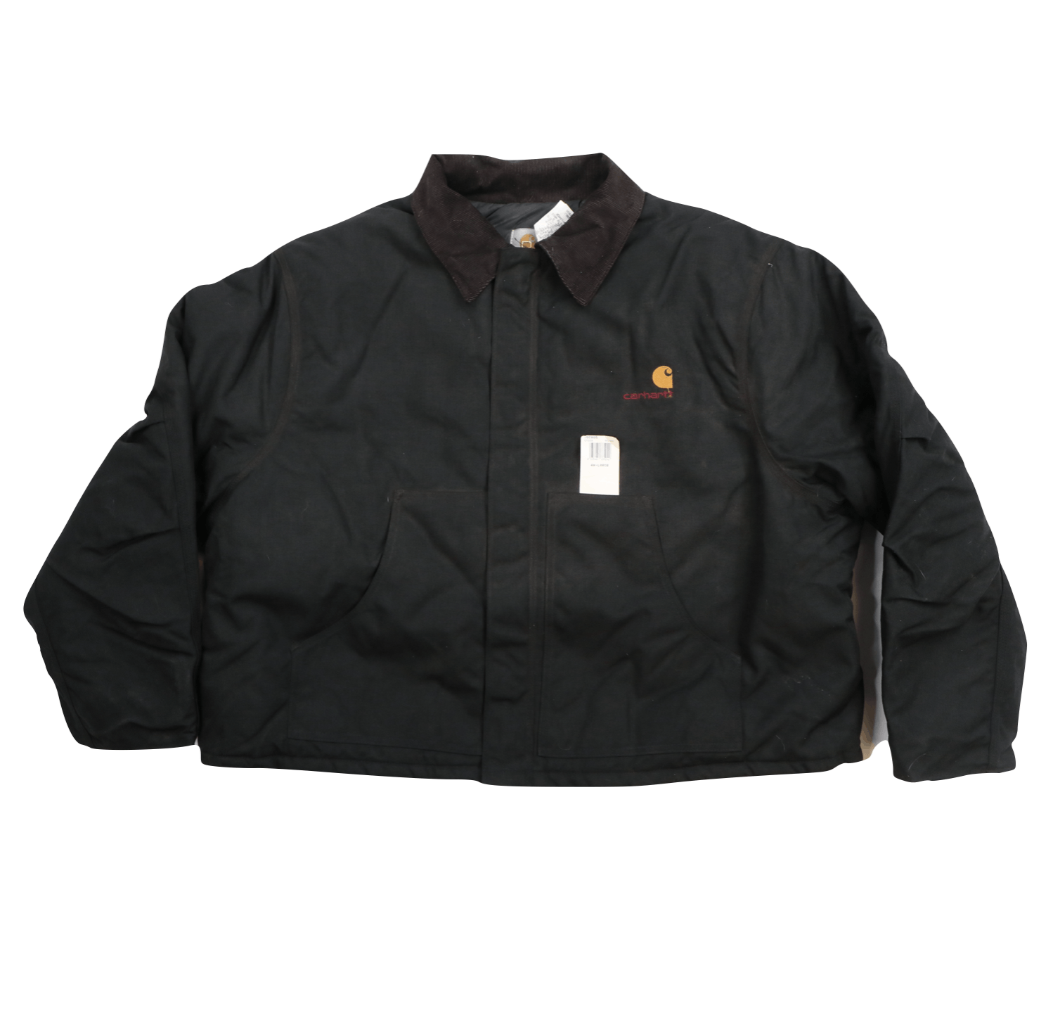 雰囲気抜群 Carhartt ツイルワークジャケット J293 ブラック XL Carhartt J293 Quilted Insulated Twill Work Jacket Black