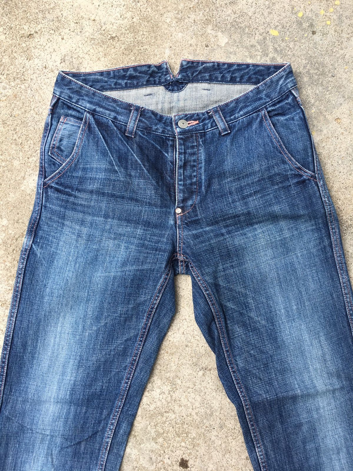 Japanese Brand Japanese brand Veritecoeur buckle back denim jeans Size US 32 / EU 48 - 3 Thumbnail
