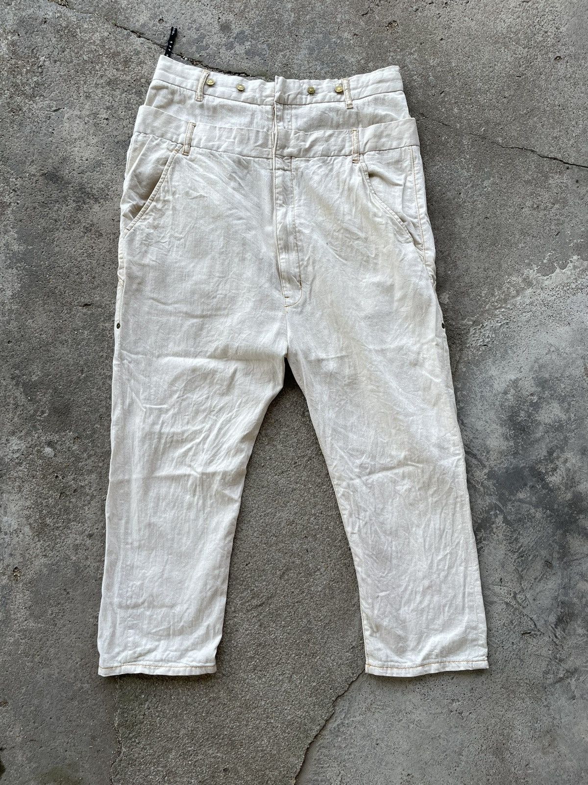 Issey Miyake Mercibeaucoup double waist pants Size US 32 / EU 48 - 1 Thumbnail