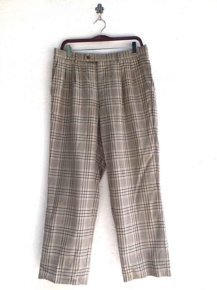 Valentino × Vintage VALENTINO GARAVANI CHECK CASUAL PANTS Size US 32 / EU 48 - 1 Thumbnail