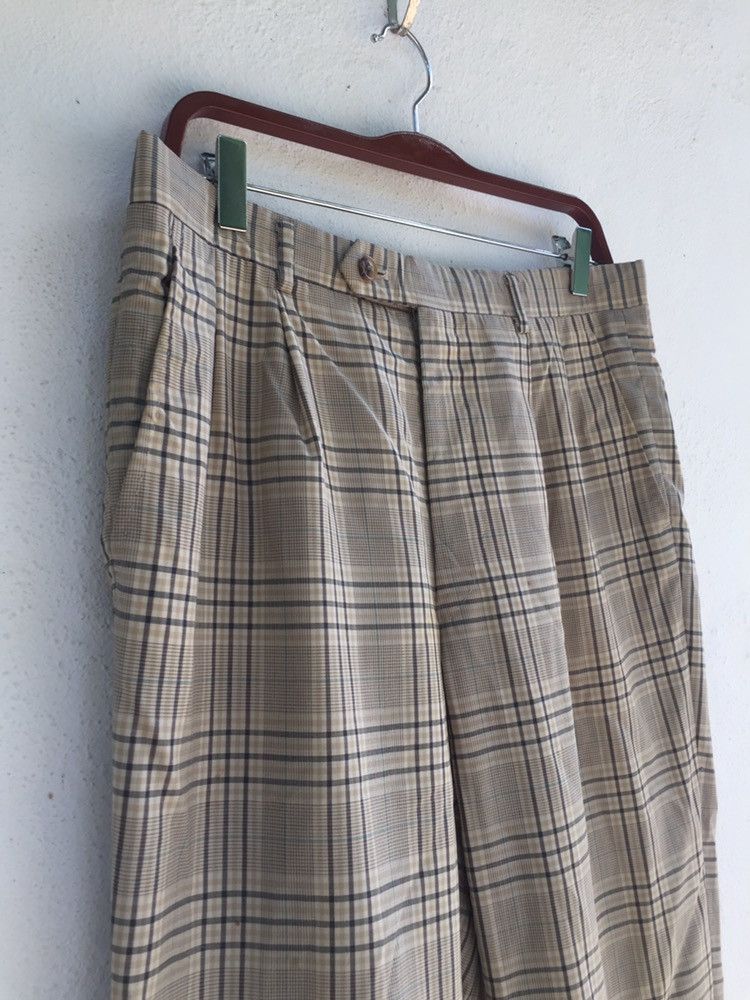 Valentino × Vintage VALENTINO GARAVANI CHECK CASUAL PANTS Size US 32 / EU 48 - 4 Thumbnail