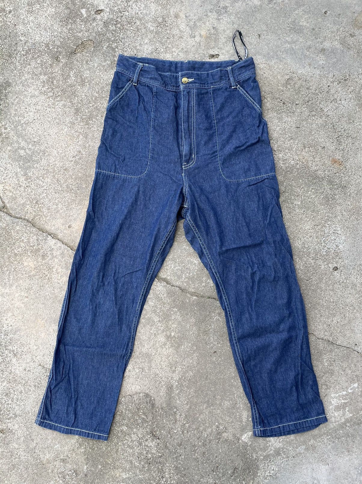 Issey Miyake Mercibeaucoup design denim pants Size US 30 / EU 46 - 1 Thumbnail
