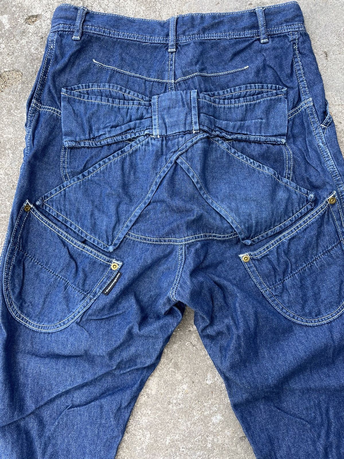 Issey Miyake Mercibeaucoup design denim pants Size US 30 / EU 46 - 4 Thumbnail