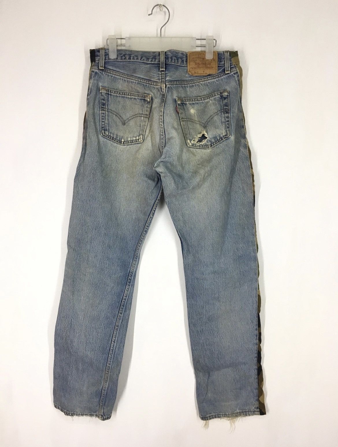 Levi's Vintage Levis 501 Rebuild Patchwork Distressed Jeans Denim Size US 32 / EU 48 - 2 Thumbnail