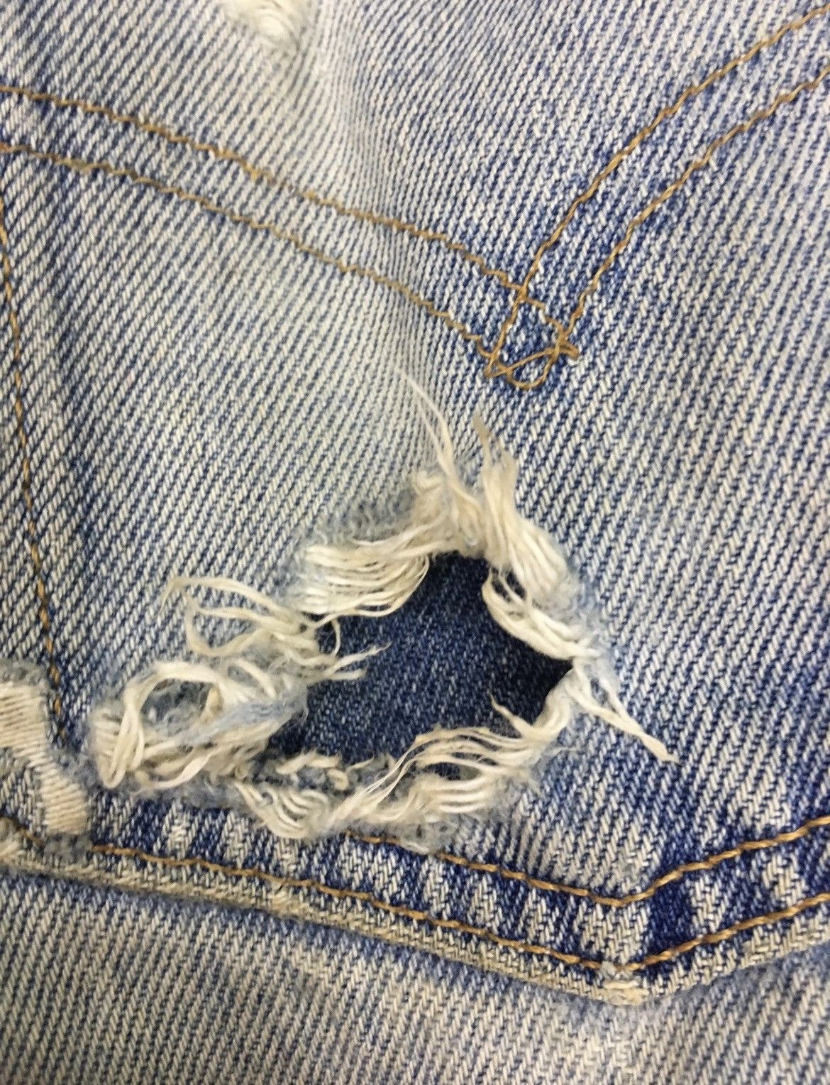 Levi's Vintage Levis 501 Rebuild Patchwork Distressed Jeans Denim Size US 32 / EU 48 - 10 Thumbnail
