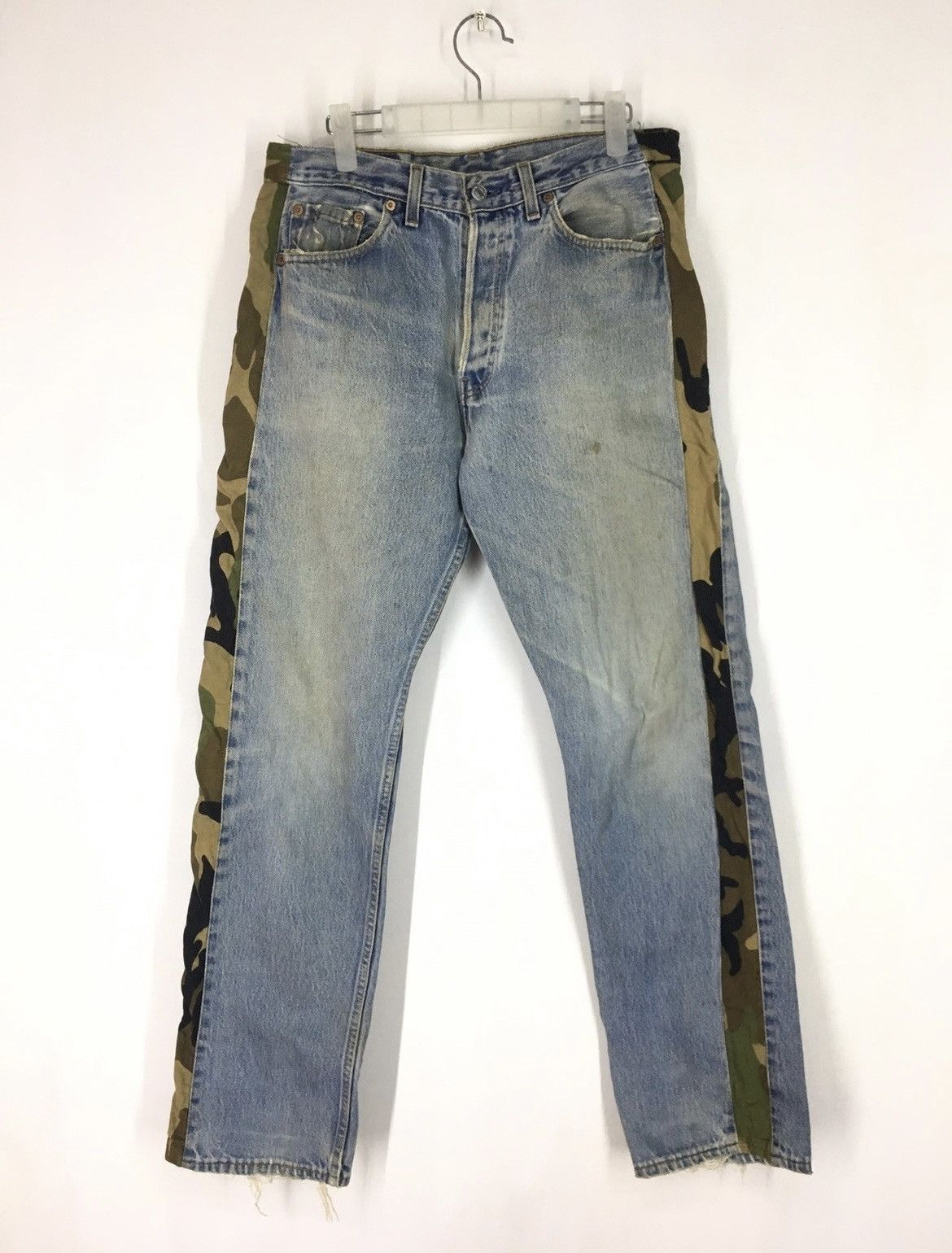 Levi's Vintage Levis 501 Rebuild Patchwork Distressed Jeans Denim Size US 32 / EU 48 - 1 Thumbnail