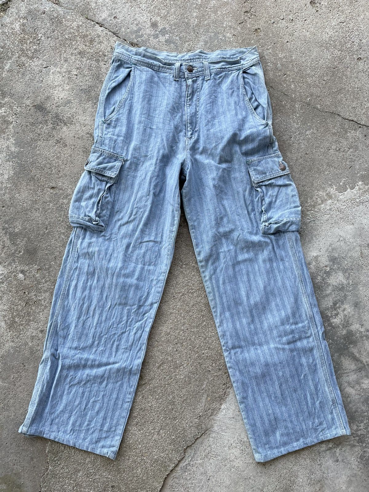 Blue Blue Japan Blue Blue cargo denim pants Size US 31 - 1 Thumbnail