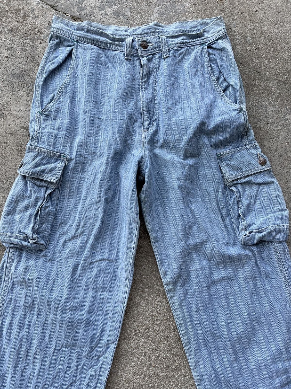 Blue Blue Japan Blue Blue cargo denim pants Size US 31 - 3 Thumbnail