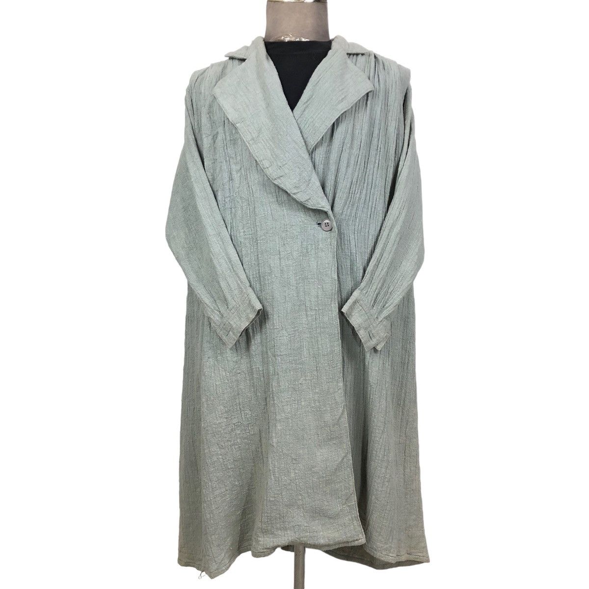 Issey Miyake Vintage 70s Issey Miyake Hemp Car Coat Single Breasted Size US L / EU 52-54 / 3 - 6 Thumbnail