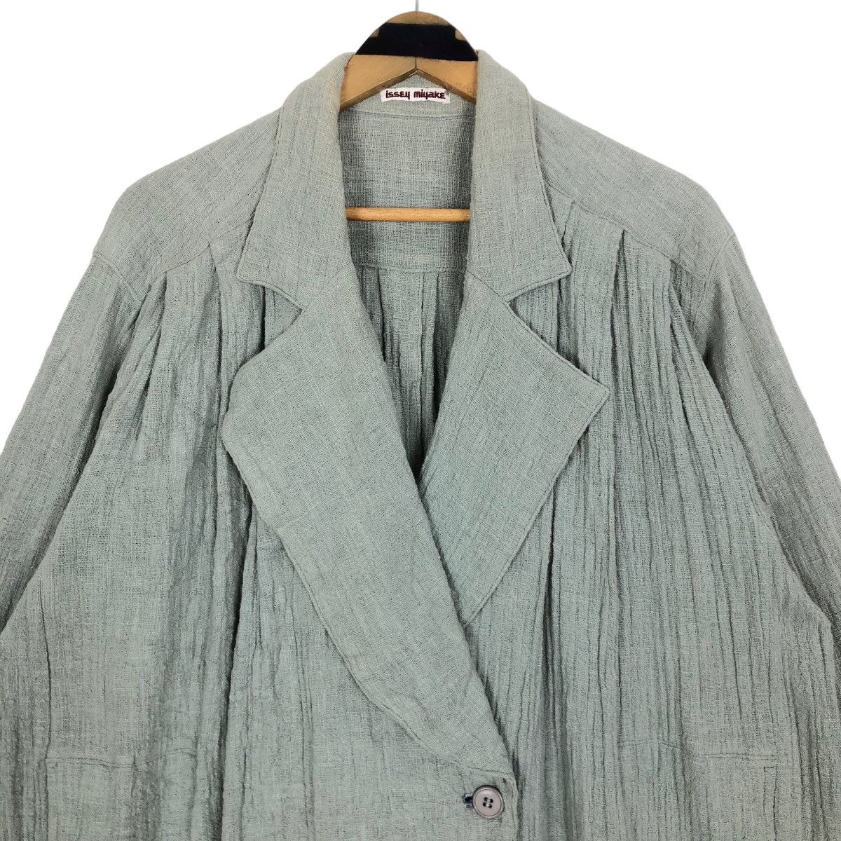Issey Miyake Vintage 70s Issey Miyake Hemp Car Coat Single Breasted Size US L / EU 52-54 / 3 - 13 Thumbnail
