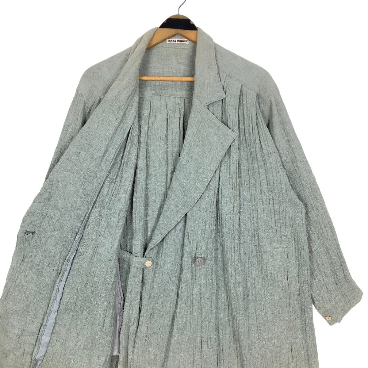 Issey Miyake Vintage 70s Issey Miyake Hemp Car Coat Single Breasted Size US L / EU 52-54 / 3 - 9 Thumbnail