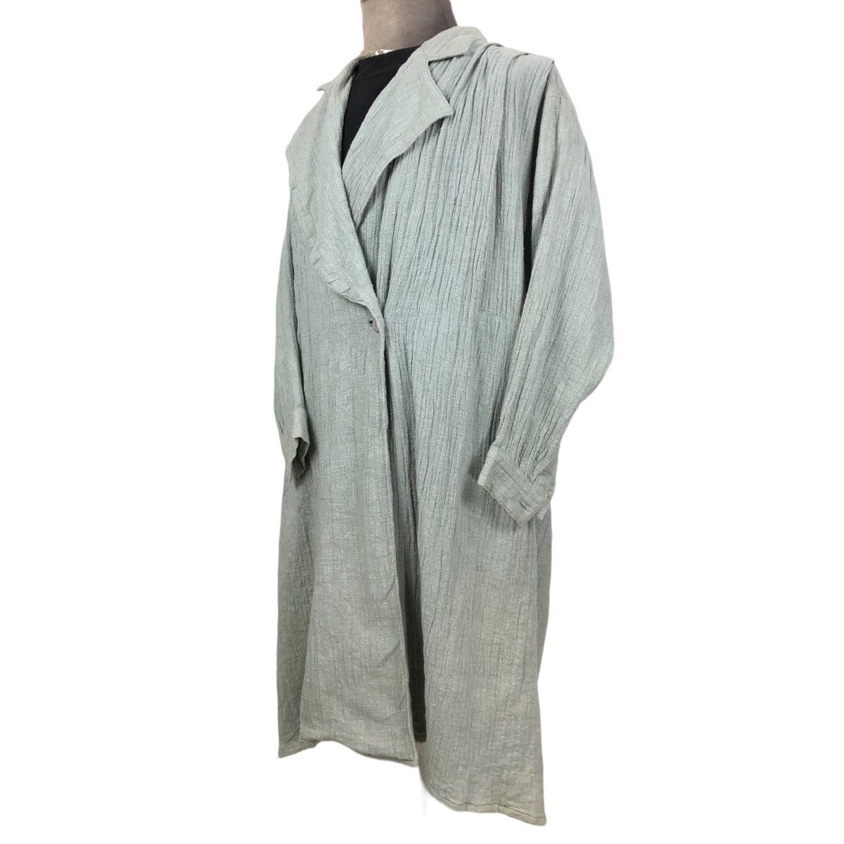 Issey Miyake Vintage 70s Issey Miyake Hemp Car Coat Single Breasted Size US L / EU 52-54 / 3 - 2 Thumbnail