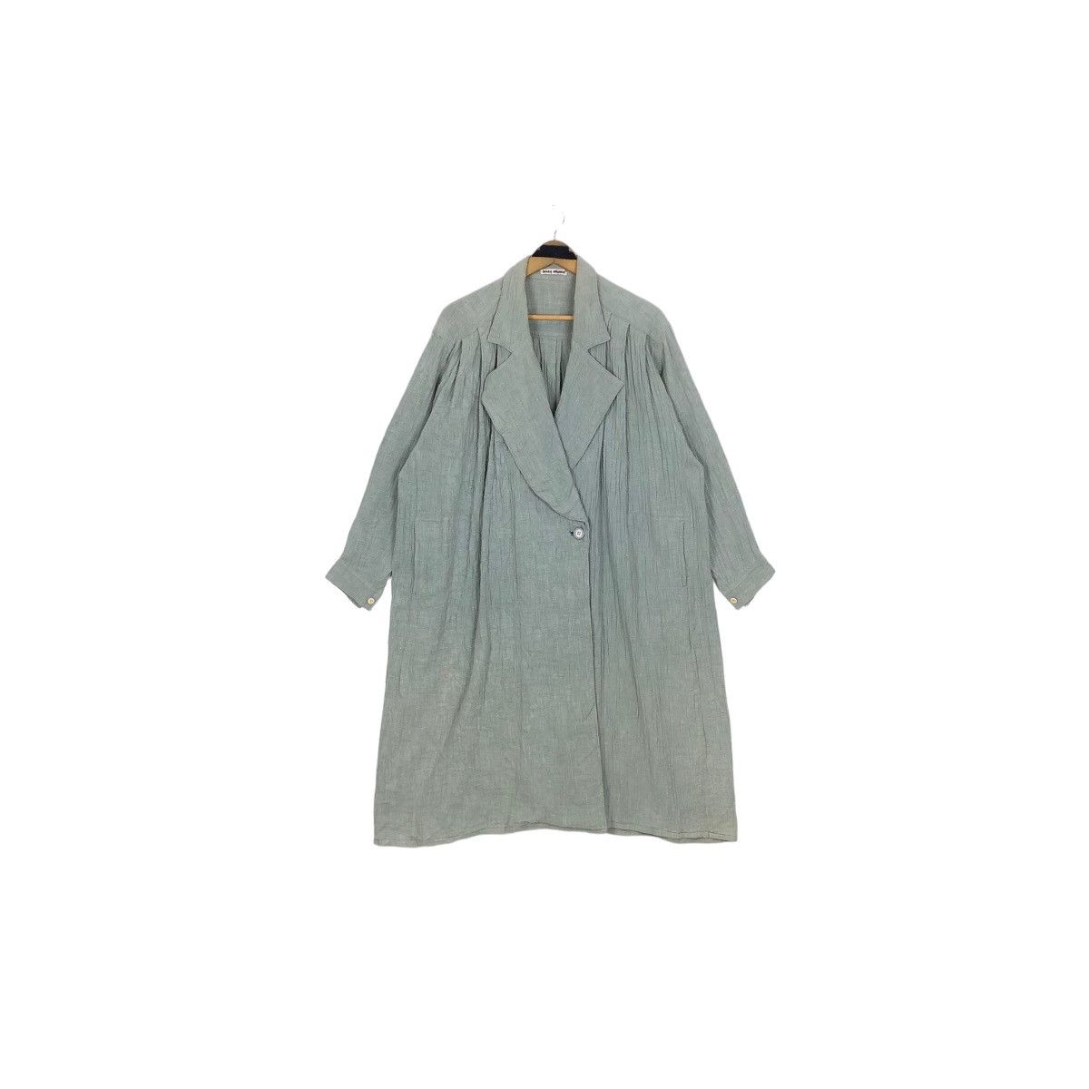 Issey Miyake Vintage 70s Issey Miyake Hemp Car Coat Single Breasted Size US L / EU 52-54 / 3 - 23 Thumbnail