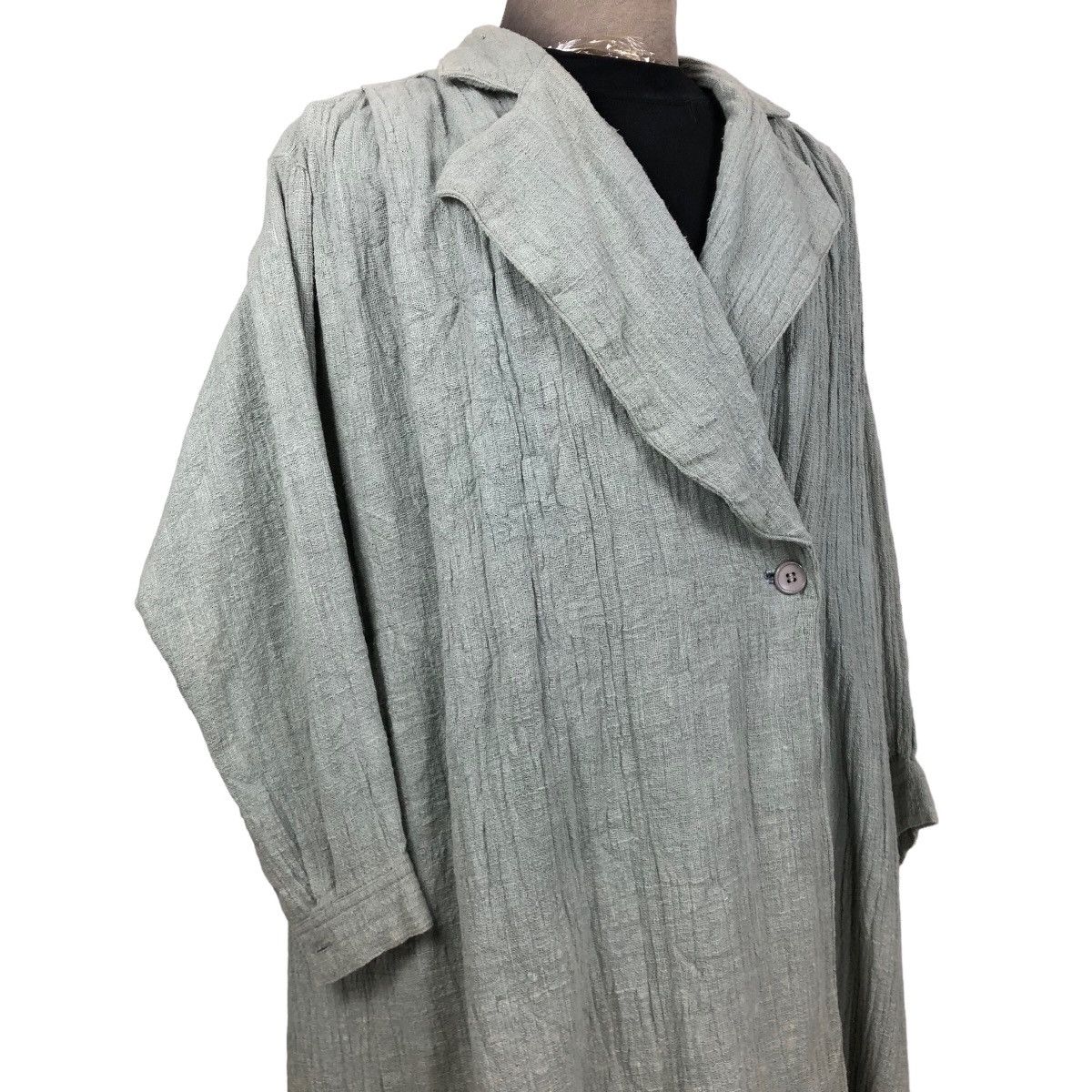 Issey Miyake Vintage 70s Issey Miyake Hemp Car Coat Single Breasted Size US L / EU 52-54 / 3 - 7 Thumbnail