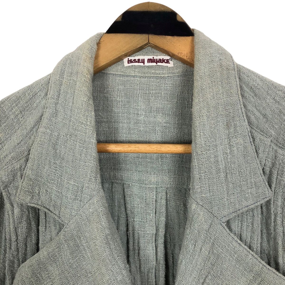 Issey Miyake Vintage 70s Issey Miyake Hemp Car Coat Single Breasted Size US L / EU 52-54 / 3 - 12 Thumbnail