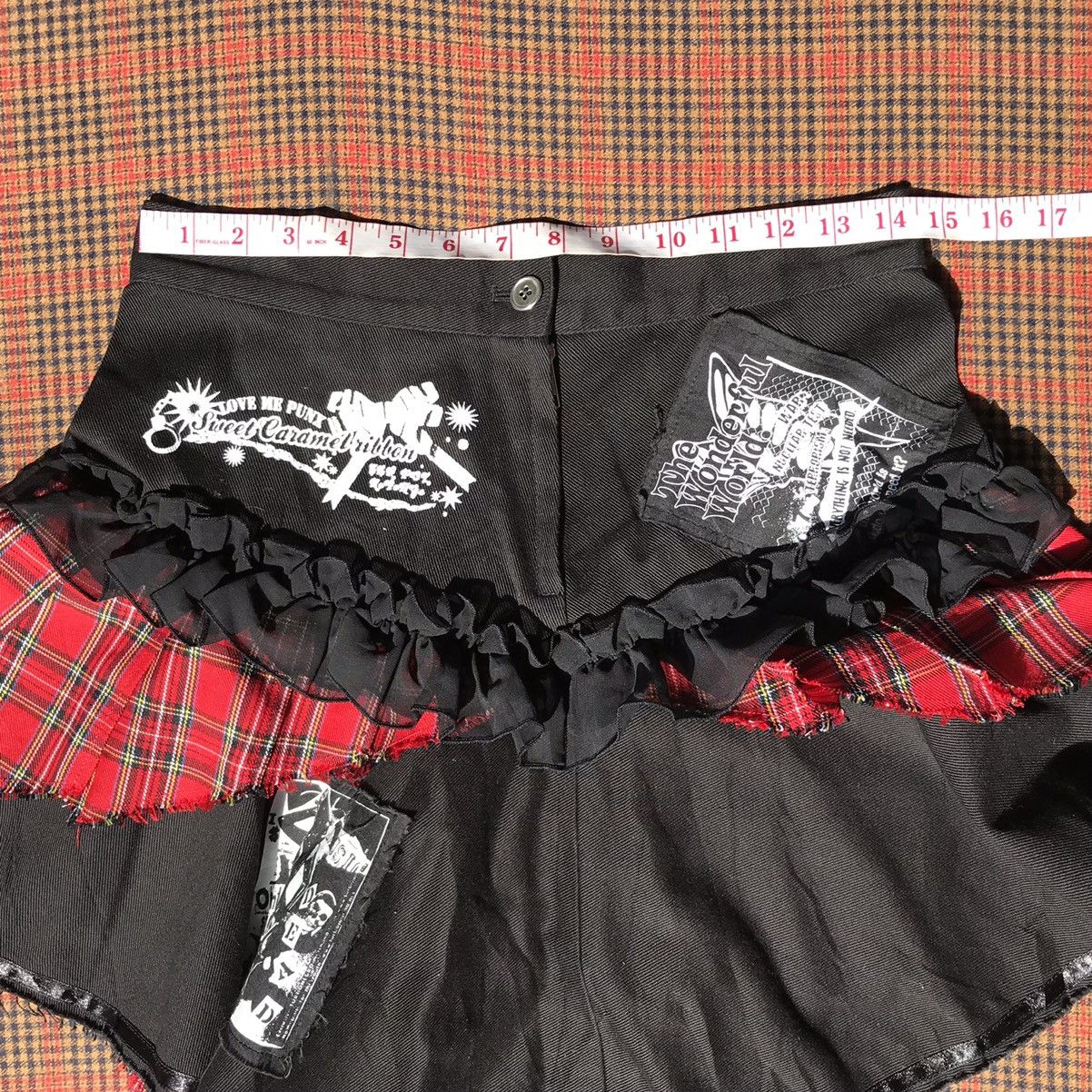Japanese Brand Vintage Sex Pot Revenge Punk Skirt Size 29" - 9 Thumbnail