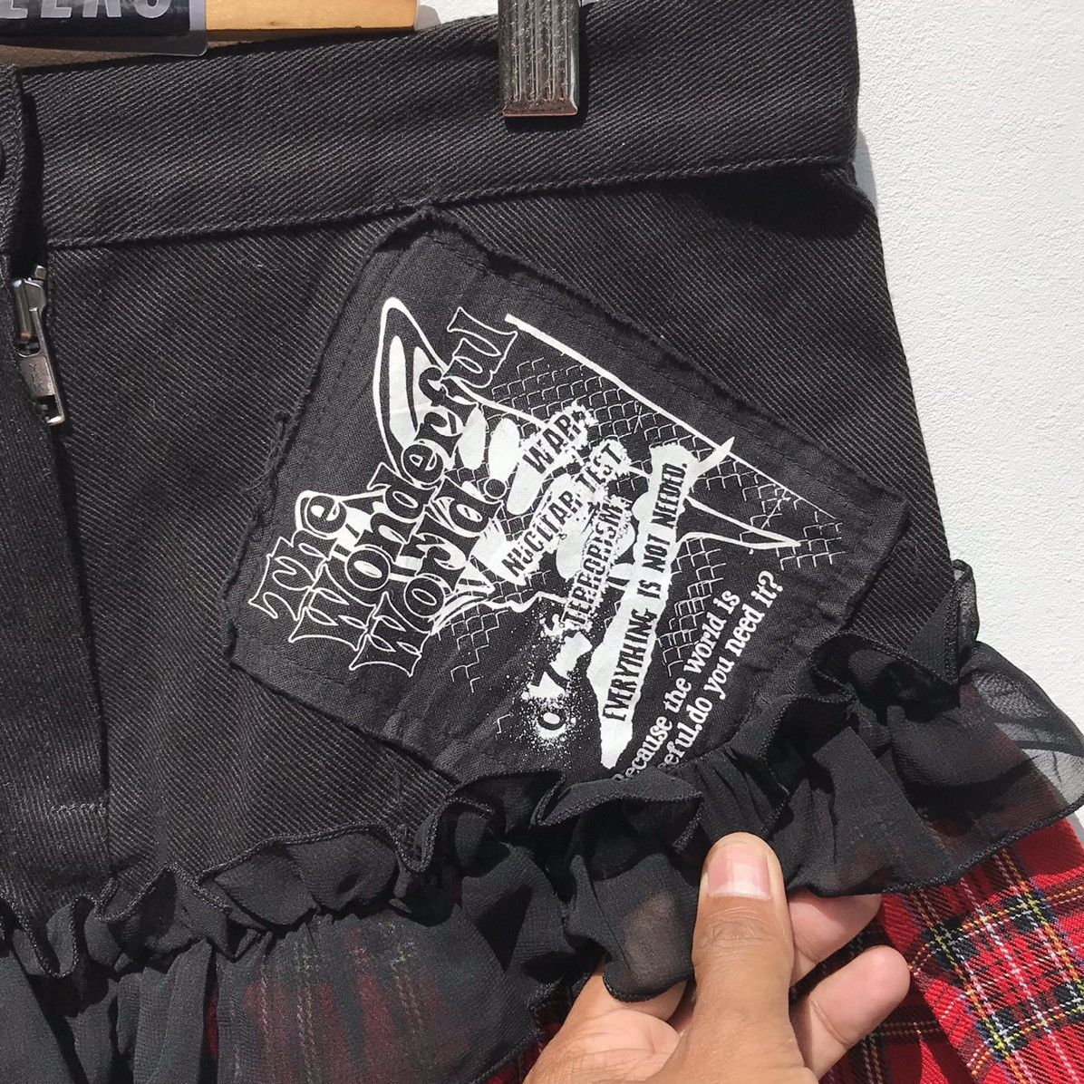 Japanese Brand Vintage Sex Pot Revenge Punk Skirt Size 29" - 5 Thumbnail