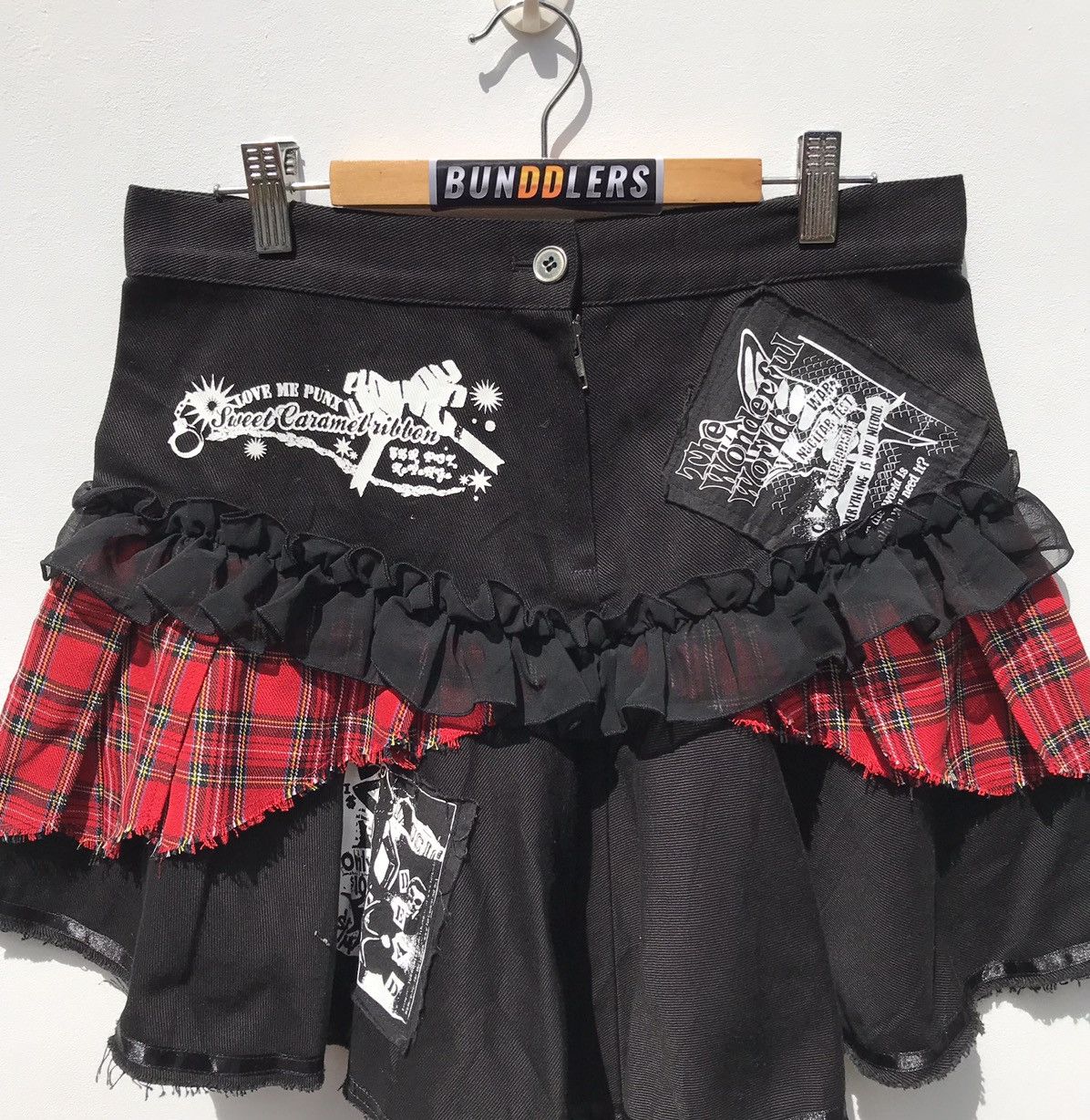 Japanese Brand Vintage Sex Pot Revenge Punk Skirt Size 29" - 3 Thumbnail