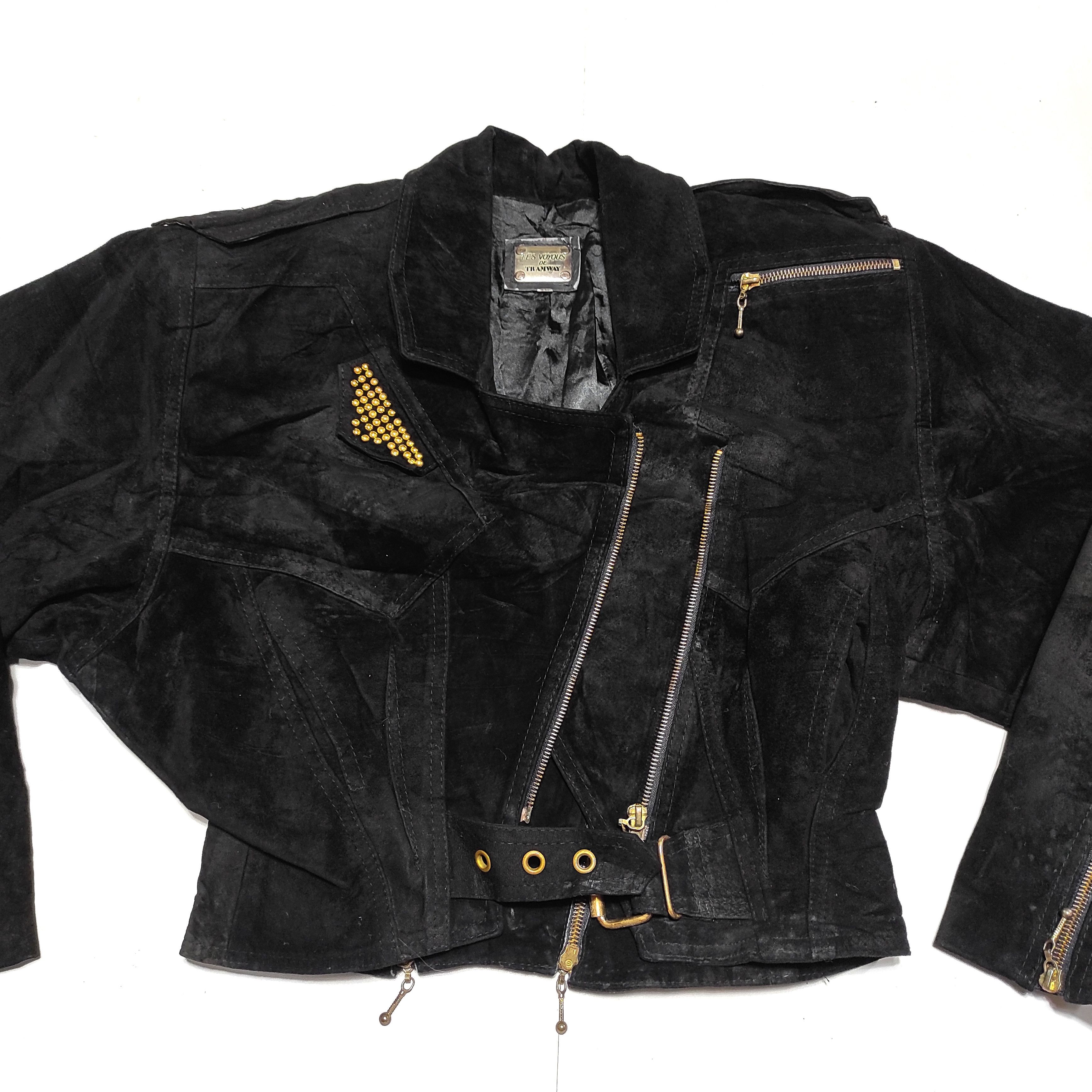 Other Beautifull Leather Jacket LES VOYOUS THE TRAMWAY Full Suede Size S / US 4 / IT 40 - 3 Thumbnail