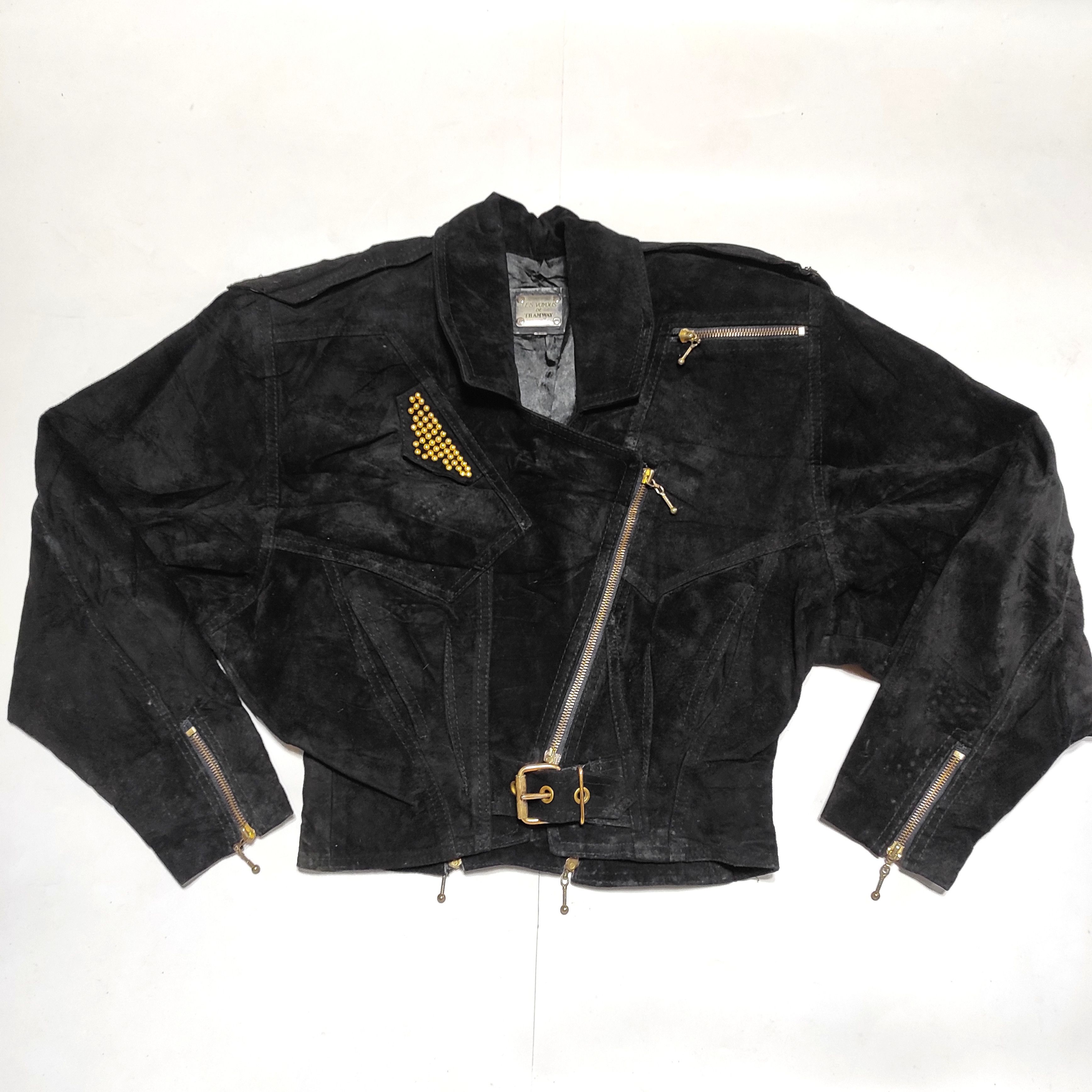 Other Beautifull Leather Jacket LES VOYOUS THE TRAMWAY Full Suede Size S / US 4 / IT 40 - 2 Thumbnail
