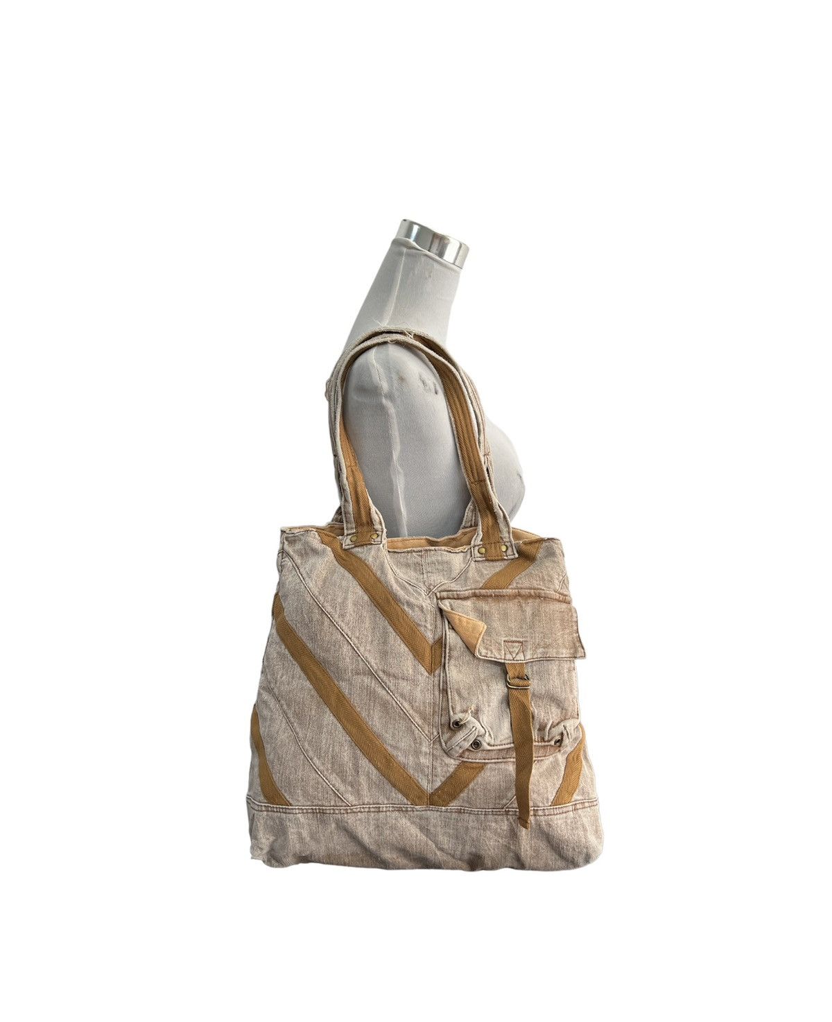 Japanese Brand Japanese Brand Cube Sugar Tactical Multipocket Tote Bag Size ONE SIZE - 1 Thumbnail