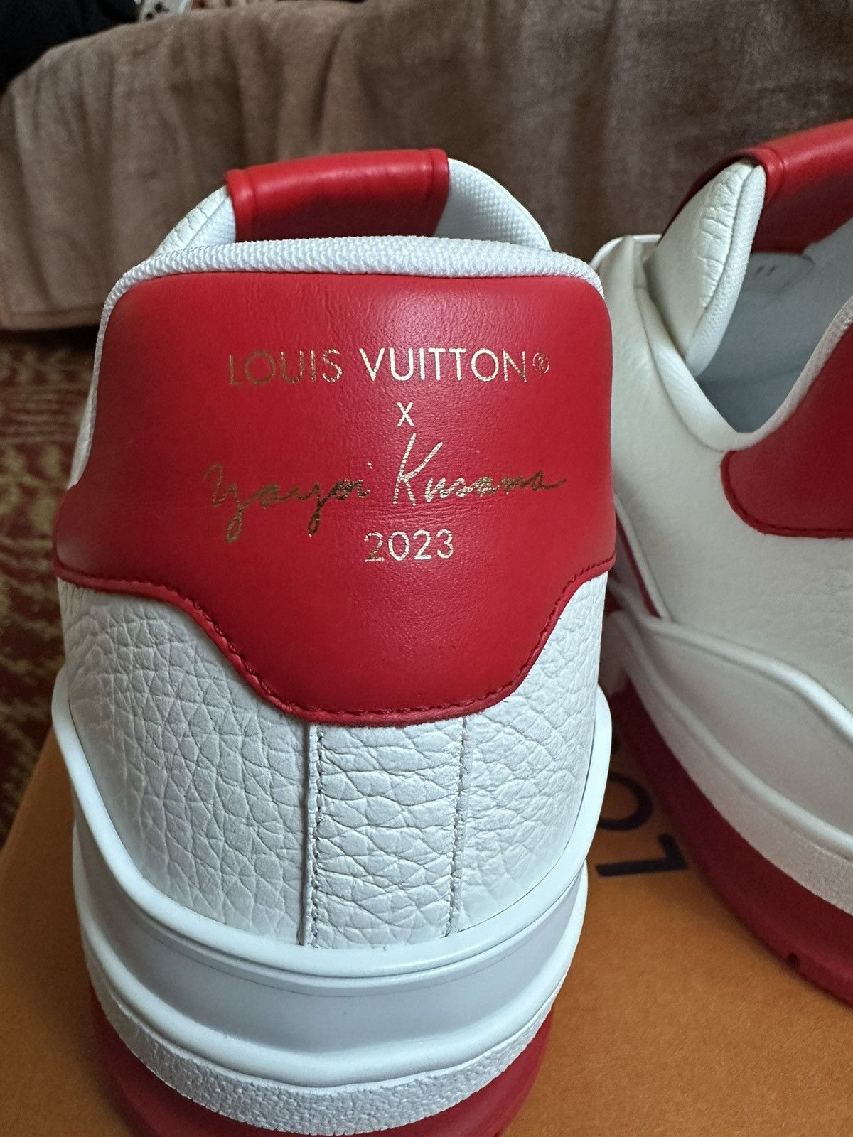 Louis Vuitton × Yayoi Kusama Louis Vuitton x Yayoi Kusama sneakers red Size US 12 / EU 45 - 3 Thumbnail