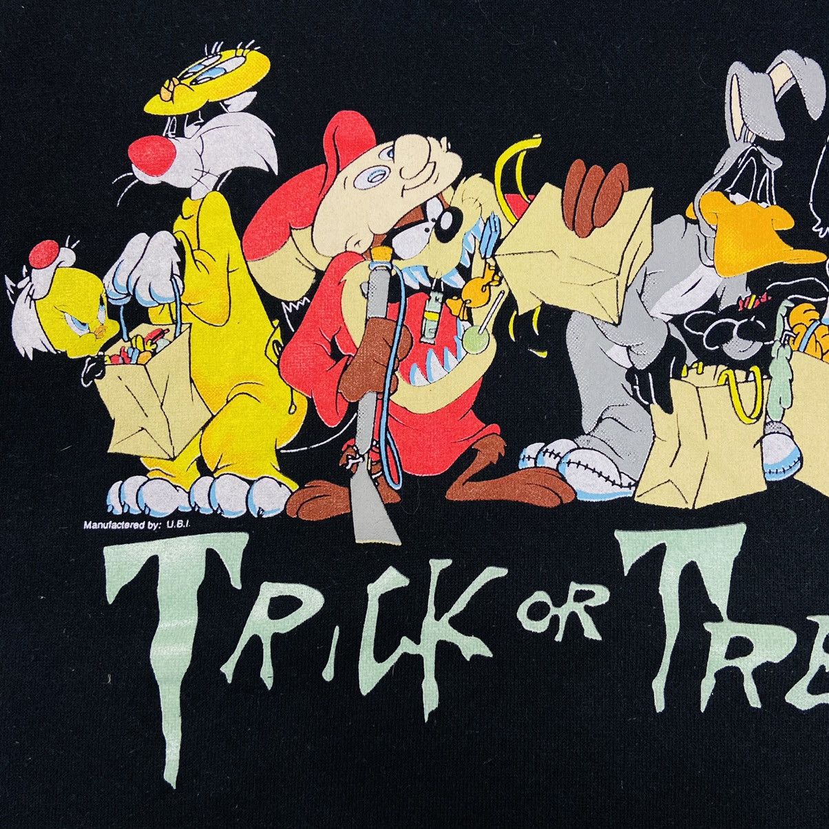 Cartoon Network 1994 “TRICK OR TREAT” WARNER BROS RARE SWEATSHIRT - 1340 Size US XL / EU 56 / 4 - 3 Thumbnail