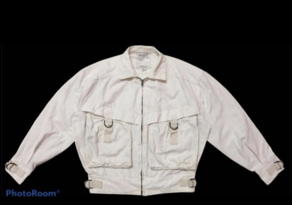 image of Houston Military Inspired Tactical Jacket in White, Men's (Size Medium)